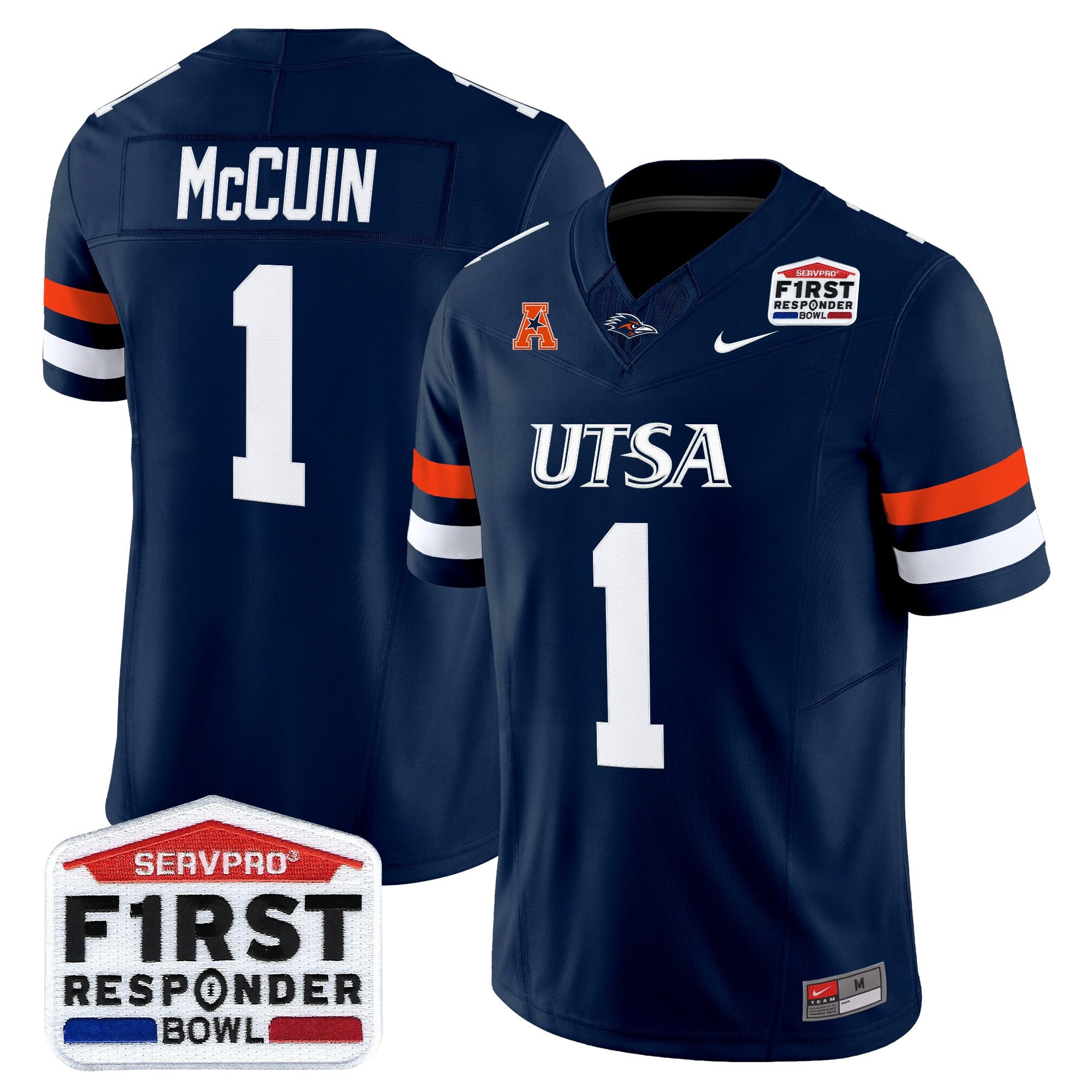 Men's UTSA Roadrunners 2025 First Responder Bowl Vapor Limited Jersey - All Stitched
