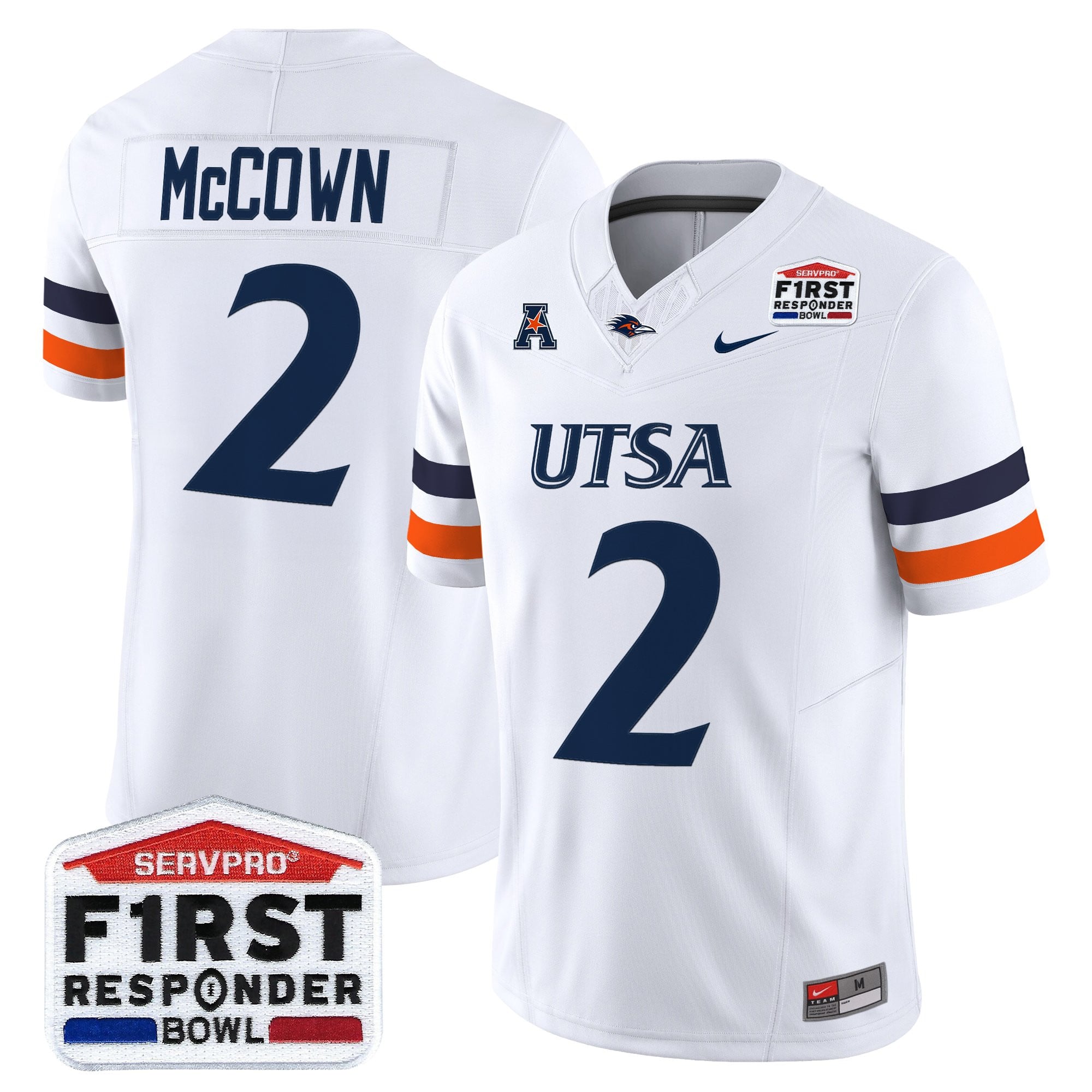 Men's UTSA Roadrunners 2025 First Responder Bowl Vapor Limited Jersey - All Stitched