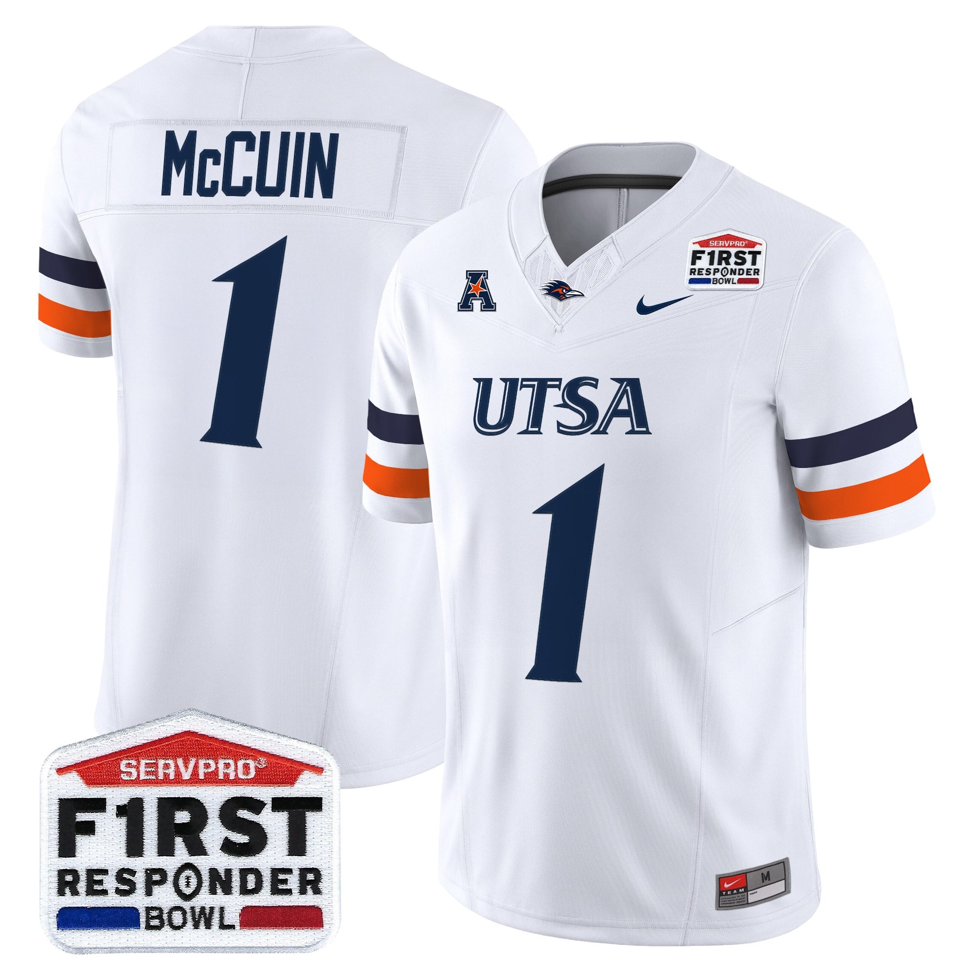 Men's UTSA Roadrunners 2025 First Responder Bowl Vapor Limited Jersey - All Stitched