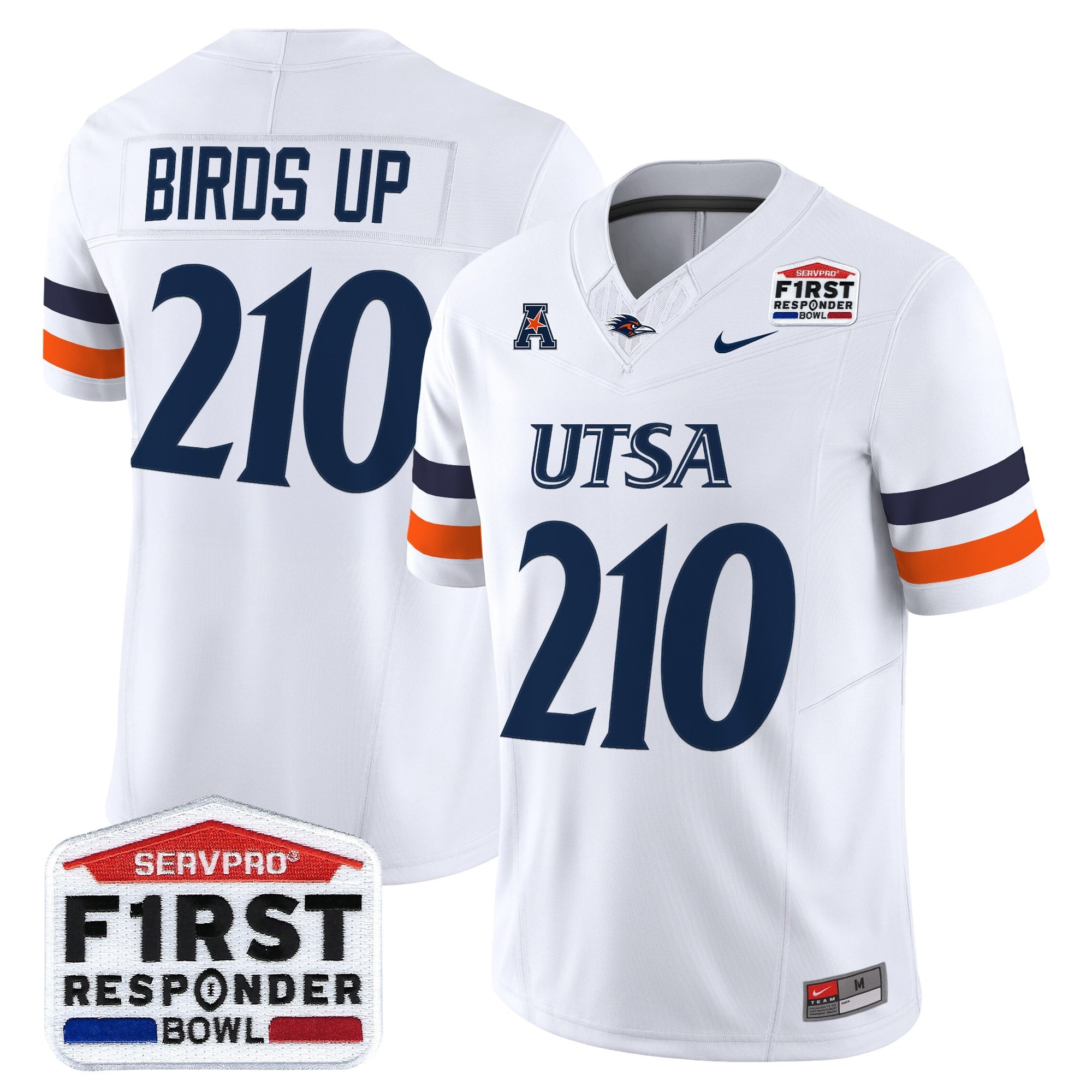 Men's UTSA Roadrunners 2025 First Responder Bowl Vapor Limited Jersey - All Stitched