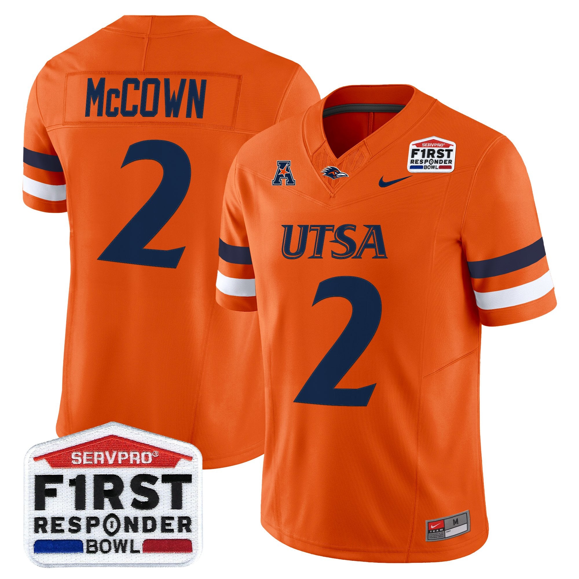Men's UTSA Roadrunners 2025 First Responder Bowl Vapor Limited Jersey - All Stitched