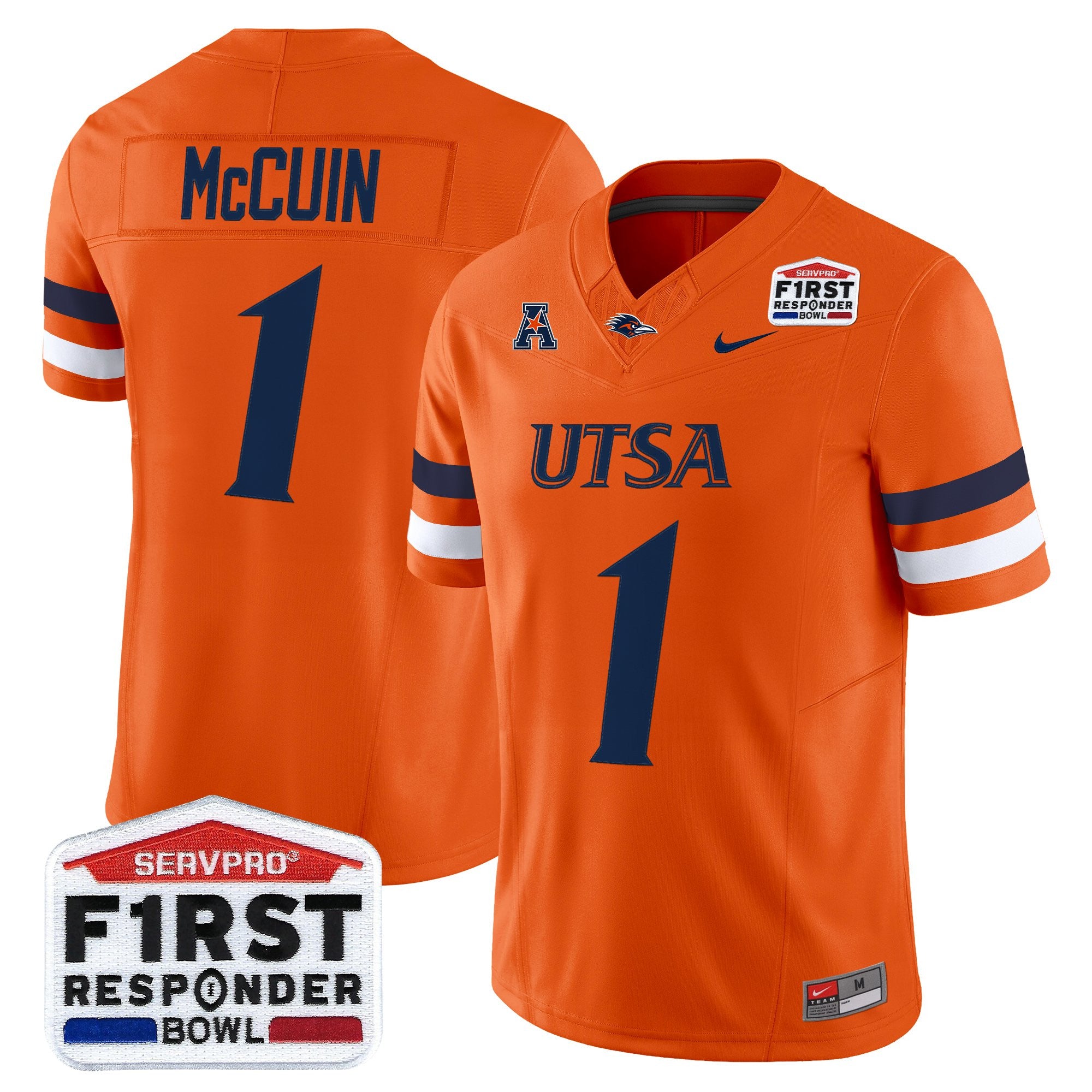 Men's UTSA Roadrunners 2025 First Responder Bowl Vapor Limited Jersey - All Stitched