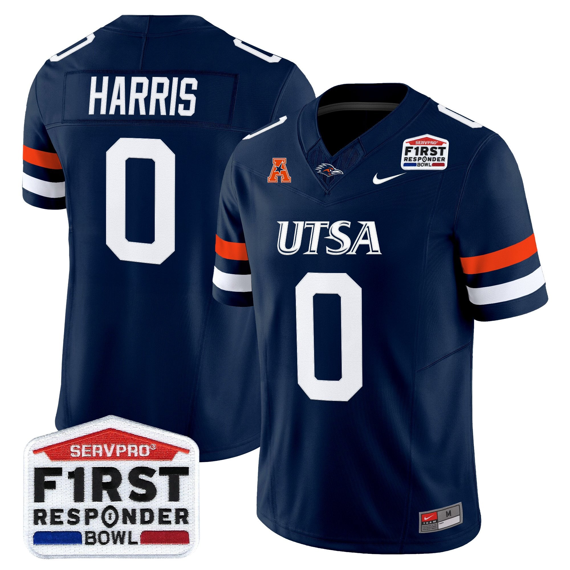 Men's UTSA Roadrunners 2025 First Responder Bowl Vapor Limited Jersey - All Stitched
