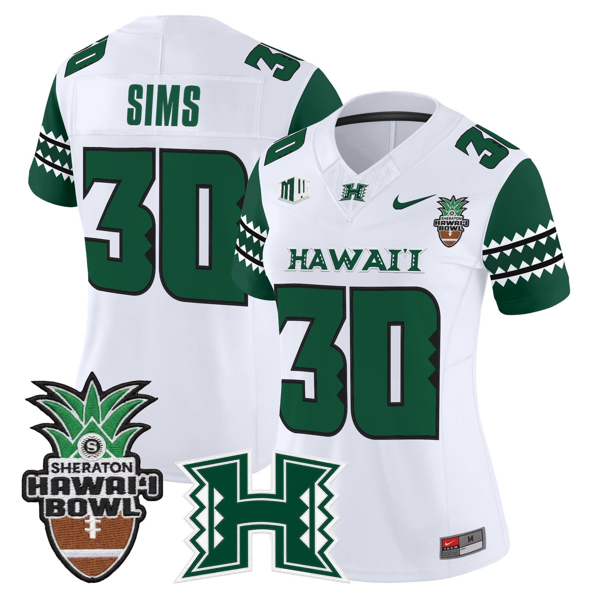 Women's Hawai'i Rainbow Warriors 2025 Hawai'i Bowl Vapor Limited Jersey - All Stitched