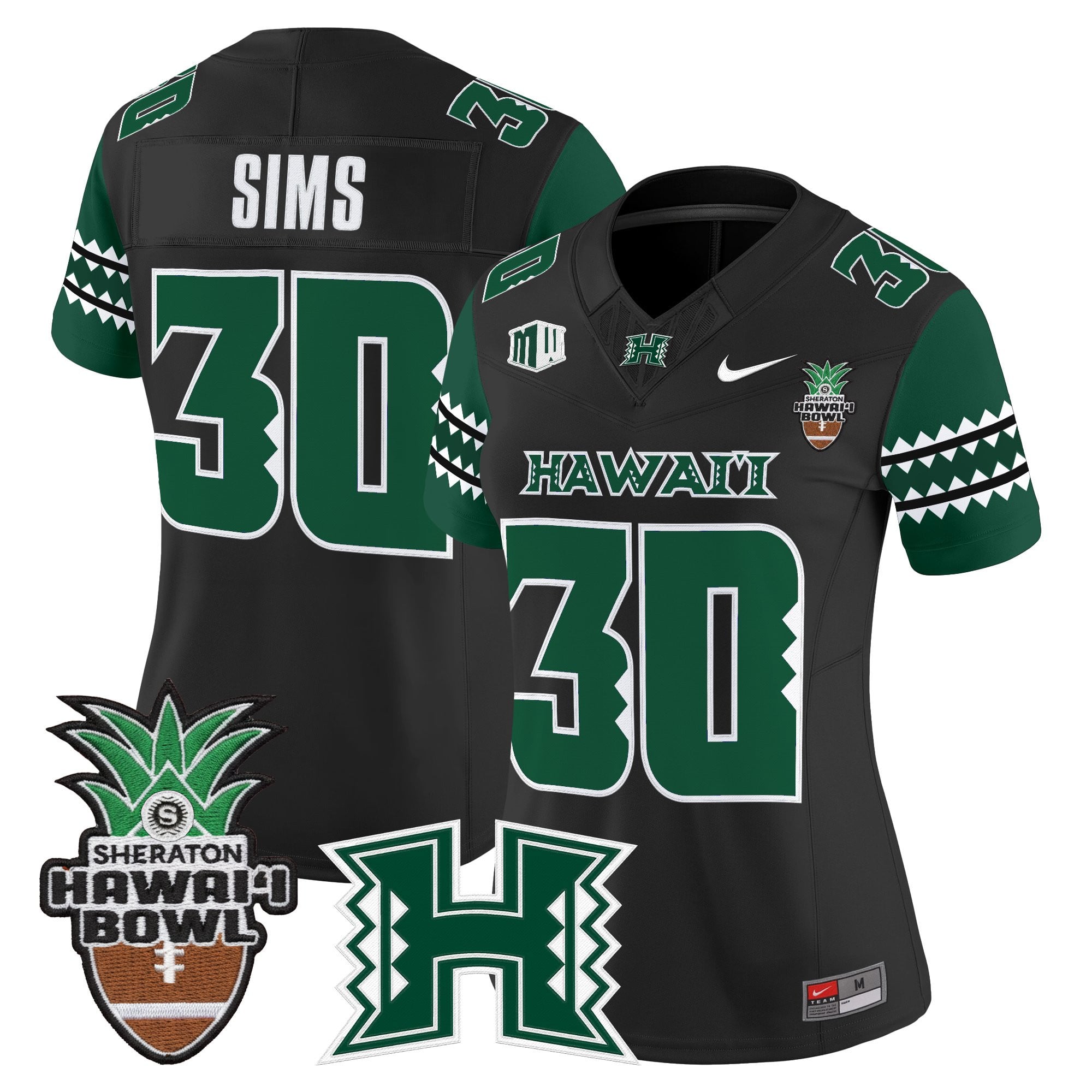 Women's Hawai'i Rainbow Warriors 2025 Hawai'i Bowl Vapor Limited Jersey - All Stitched