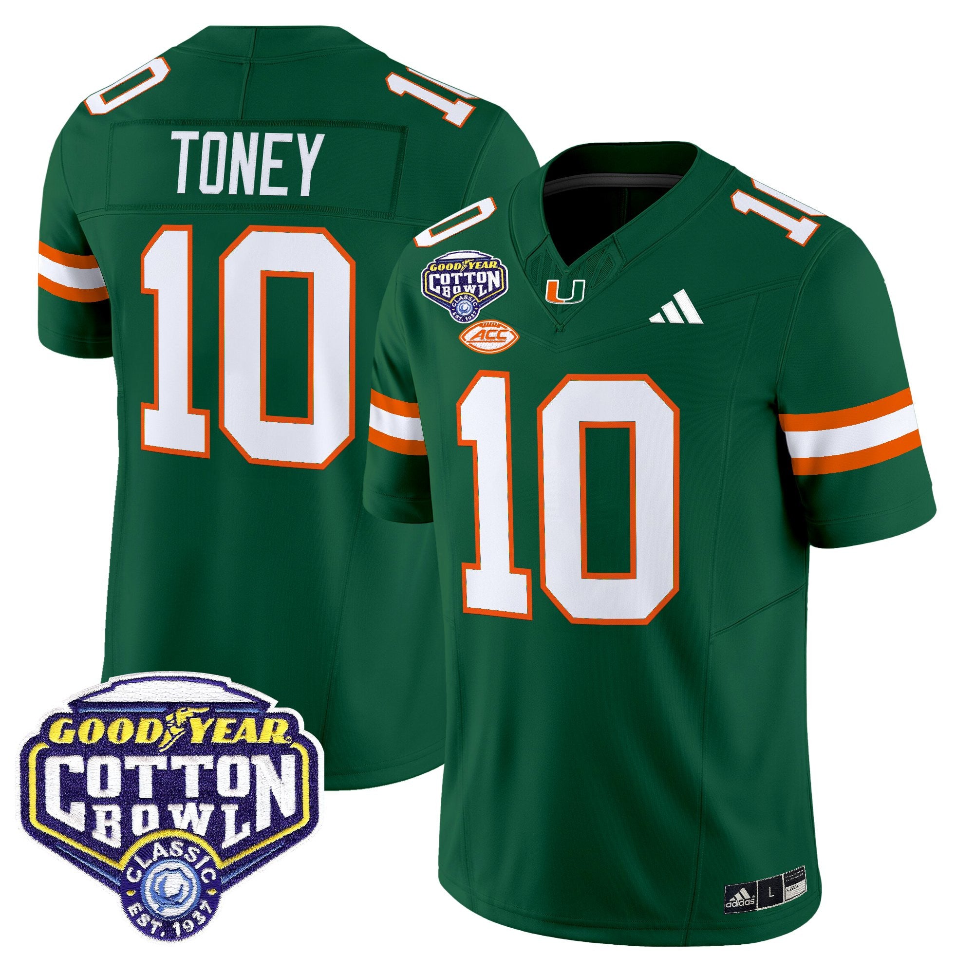 Men's Miami Hurricanes 2025 Cotton Bowl Vapor Limited Jersey - All Stitched