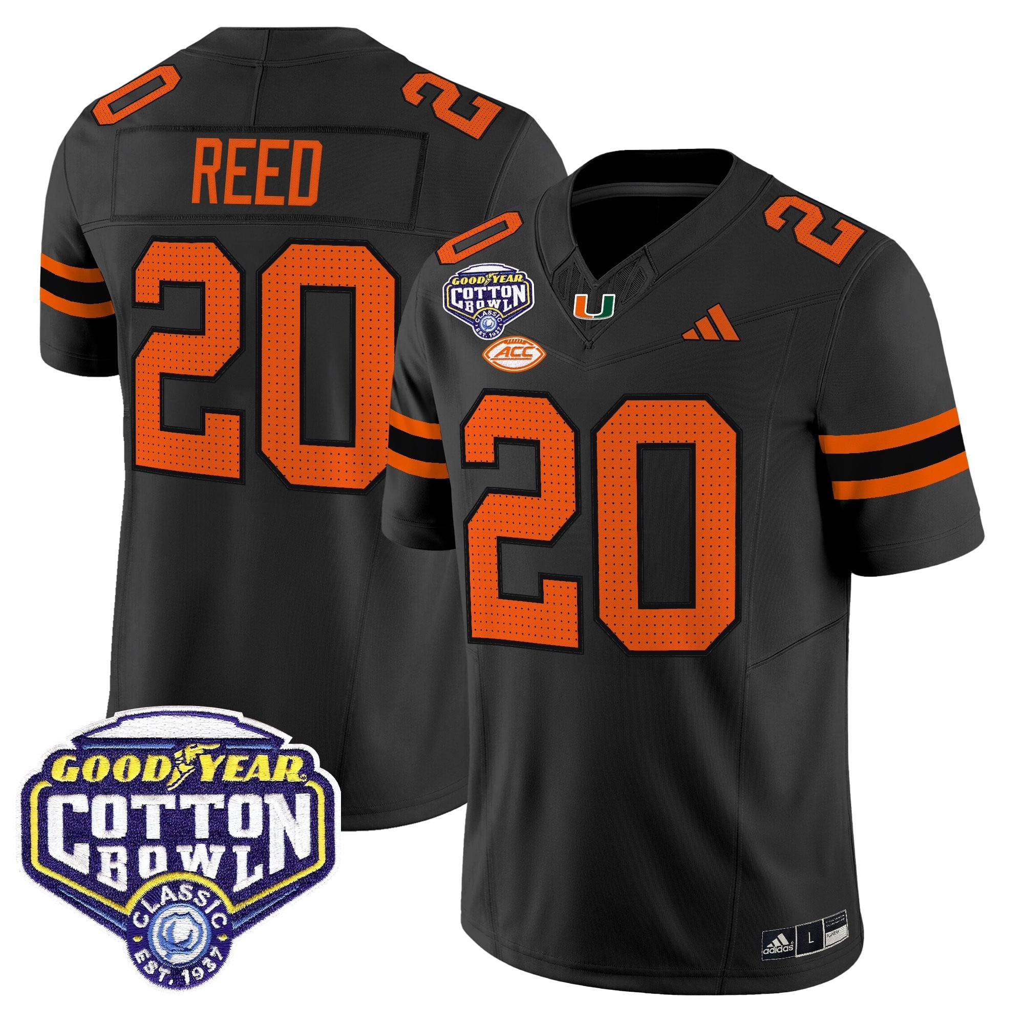 Men's Miami Hurricanes 2025 Cotton Bowl Vapor Limited Jersey - All Stitched