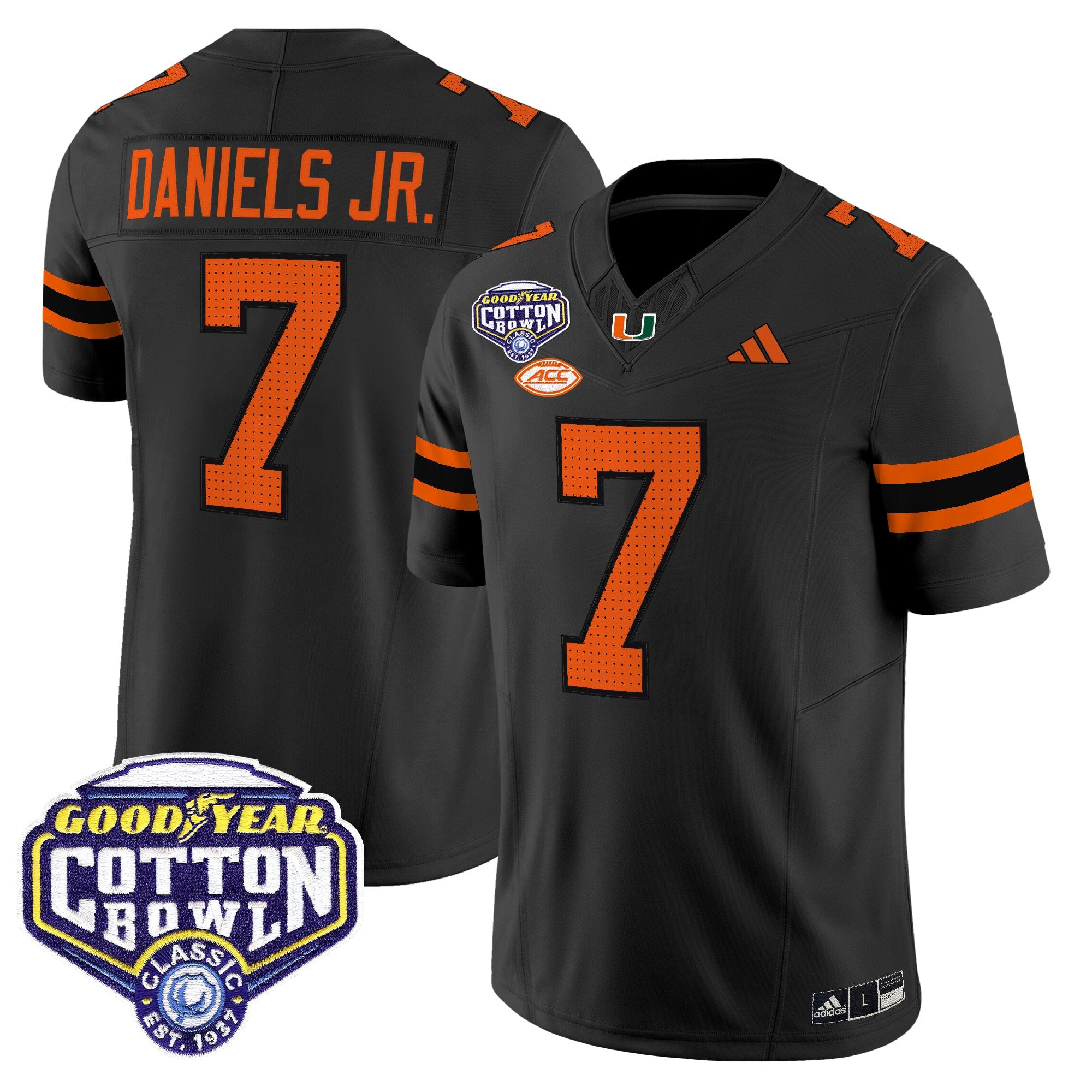 Men's Miami Hurricanes 2025 Cotton Bowl Vapor Limited Jersey - All Stitched
