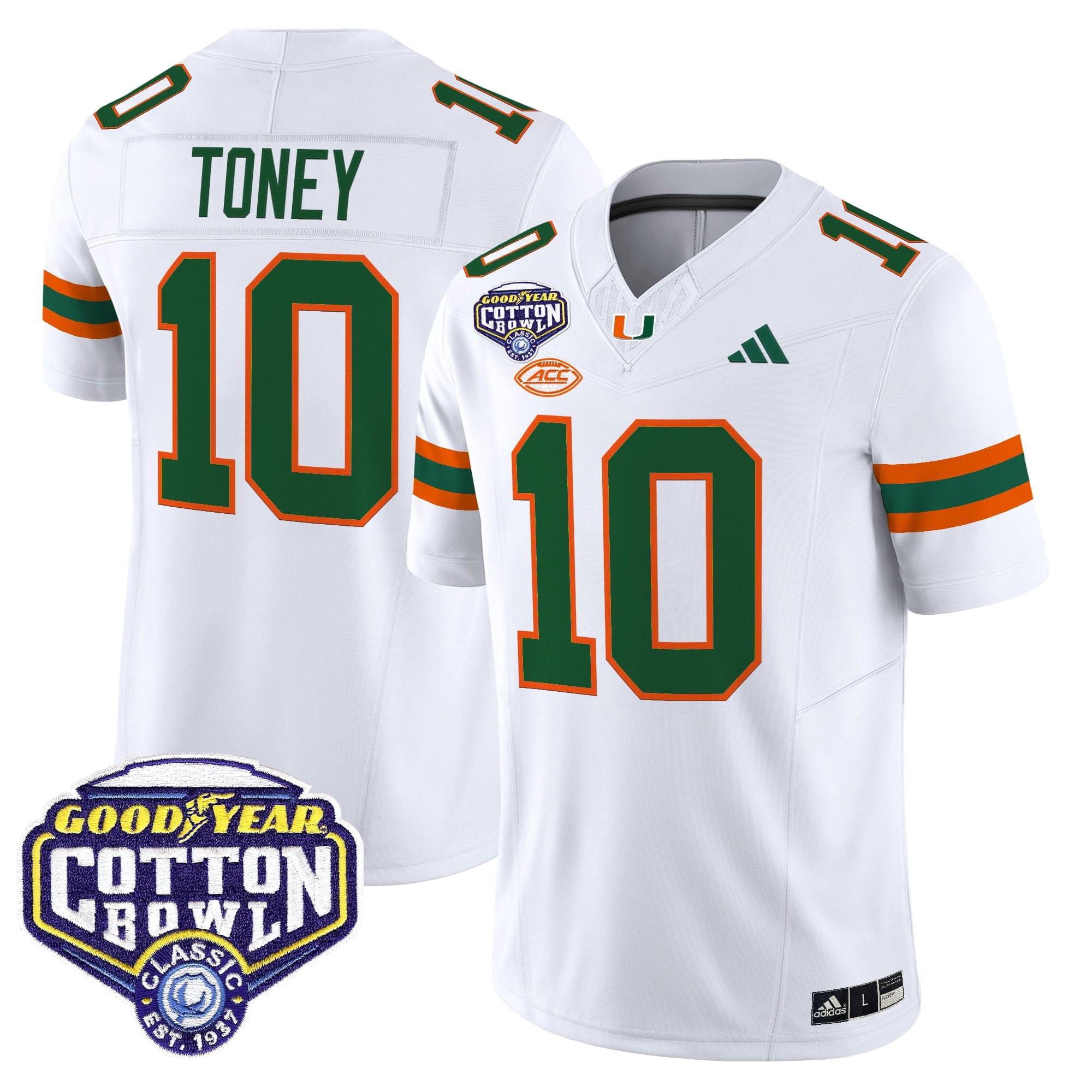 Men's Miami Hurricanes 2025 Cotton Bowl Vapor Limited Jersey - All Stitched