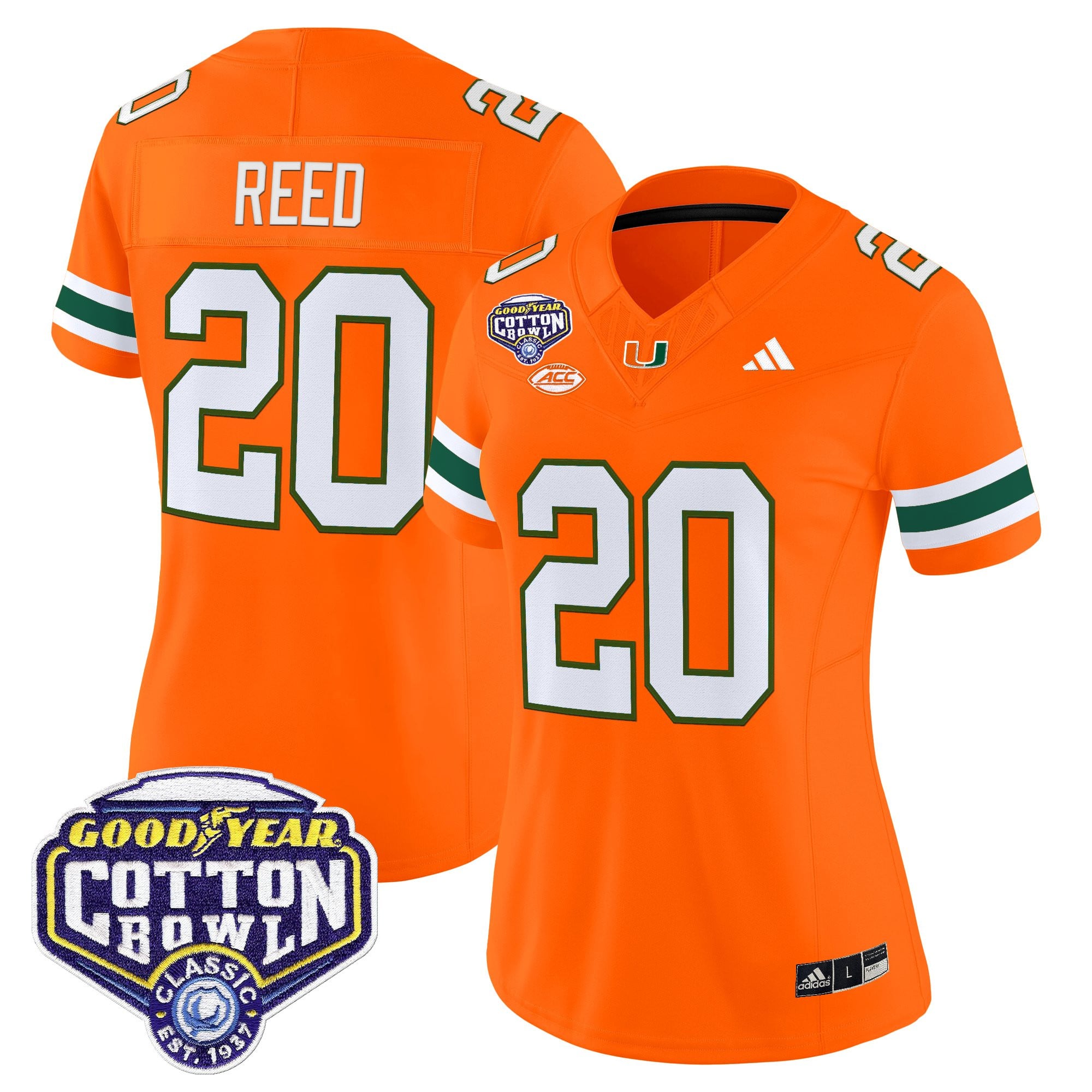 Women's Miami Hurricanes 2025 Cotton Bowl Vapor Limited Jersey - All Stitched