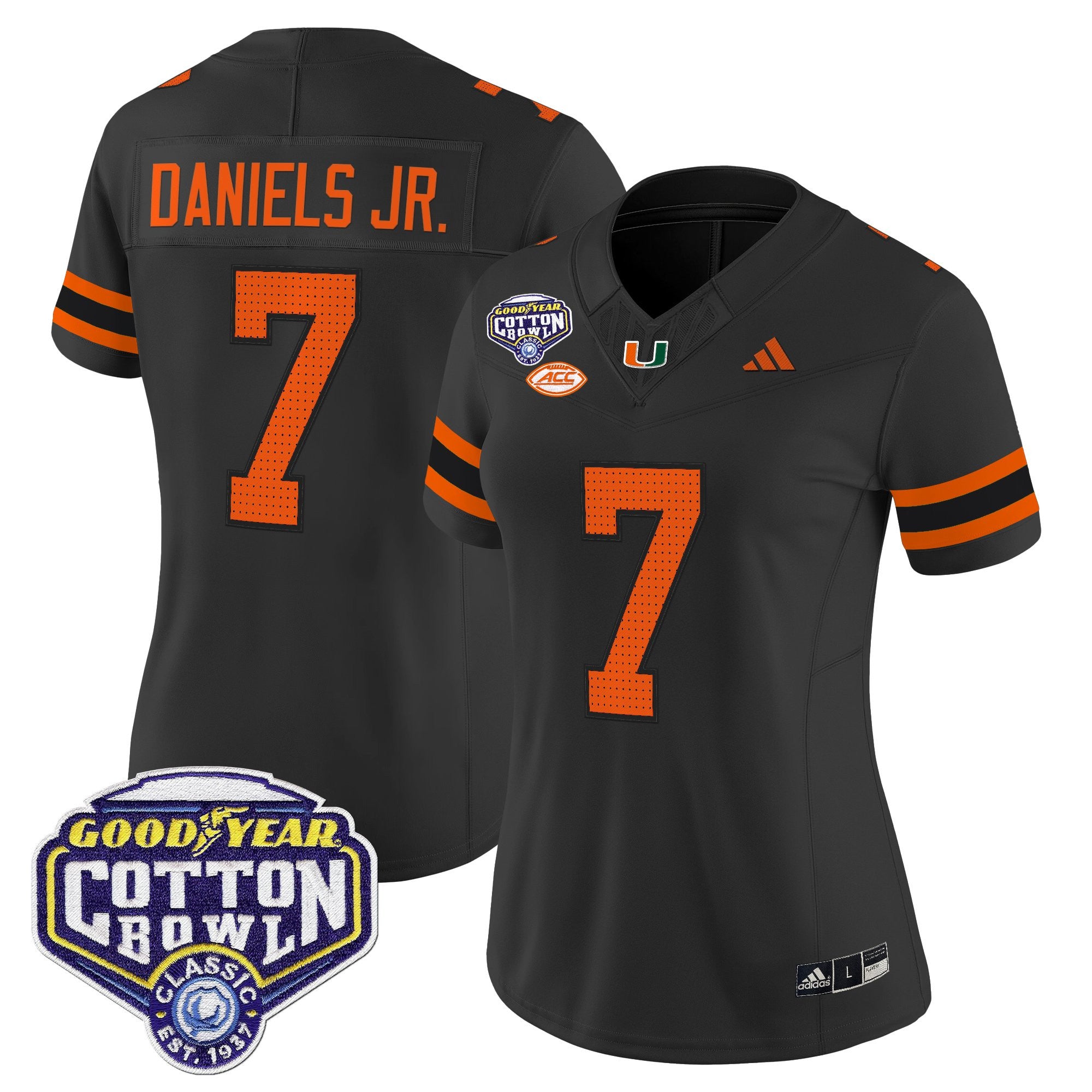 Women's Miami Hurricanes 2025 Cotton Bowl Vapor Limited Jersey - All Stitched