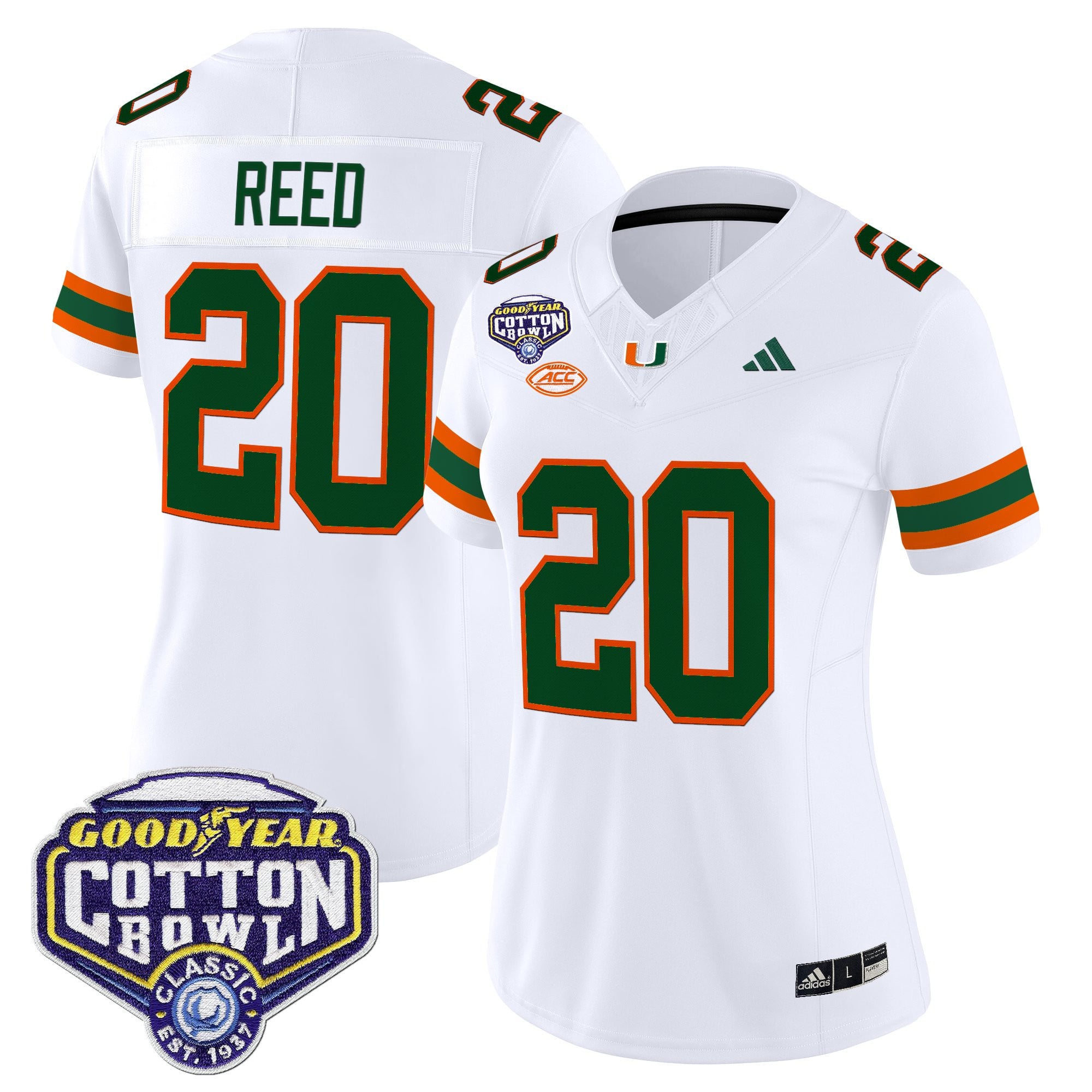 Women's Miami Hurricanes 2025 Cotton Bowl Vapor Limited Jersey - All Stitched