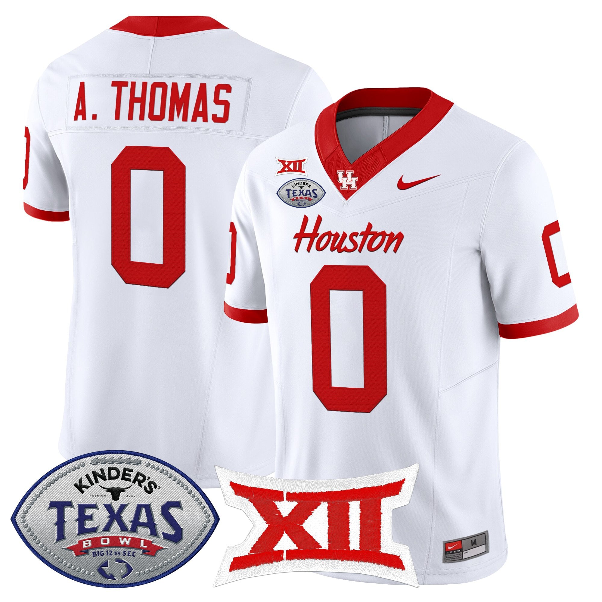 Men's Houston Cougars 2025 Texas Bowl Vapor Limited Jersey - All Stitched