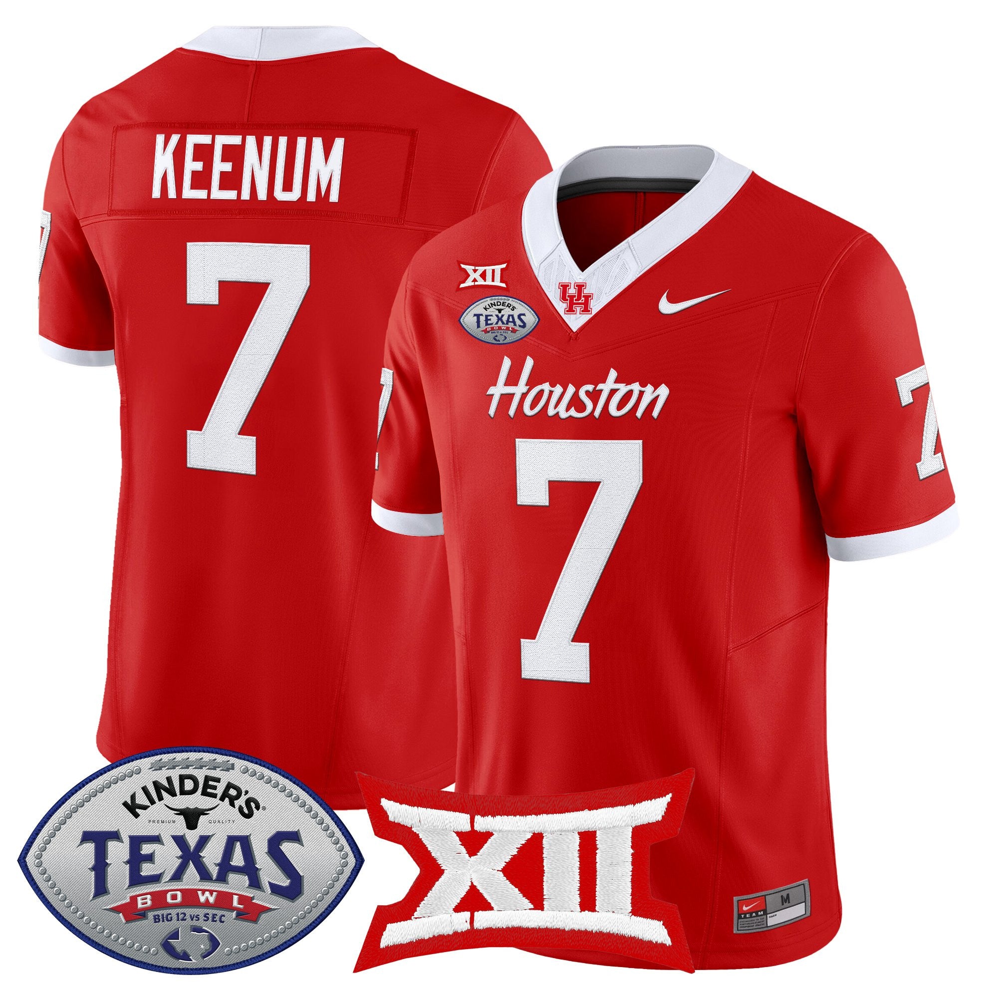 Men's Houston Cougars 2025 Texas Bowl Vapor Limited Jersey - All Stitched