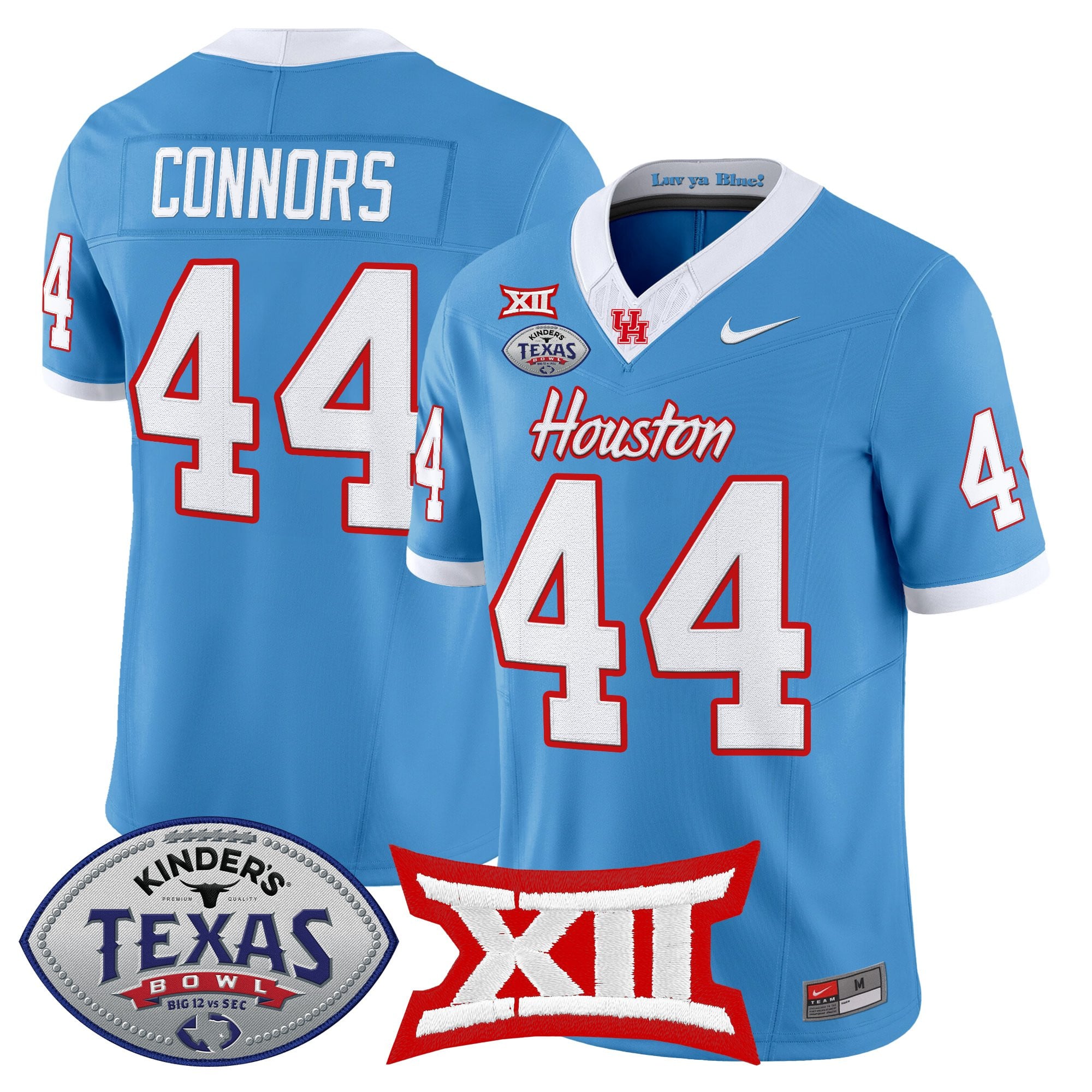 Men's Houston Cougars 2025 Texas Bowl Vapor Limited Jersey - All Stitched