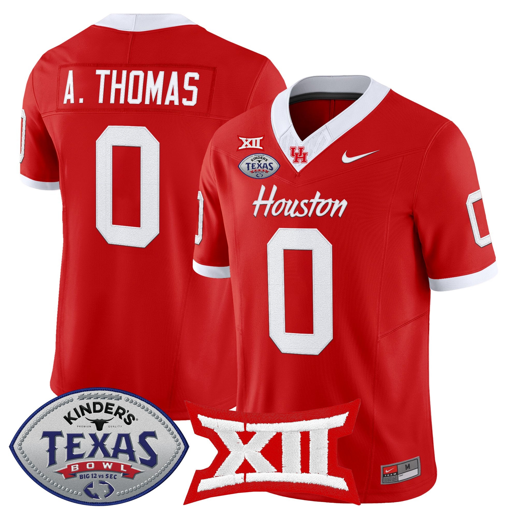 Men's Houston Cougars 2025 Texas Bowl Vapor Limited Jersey - All Stitched