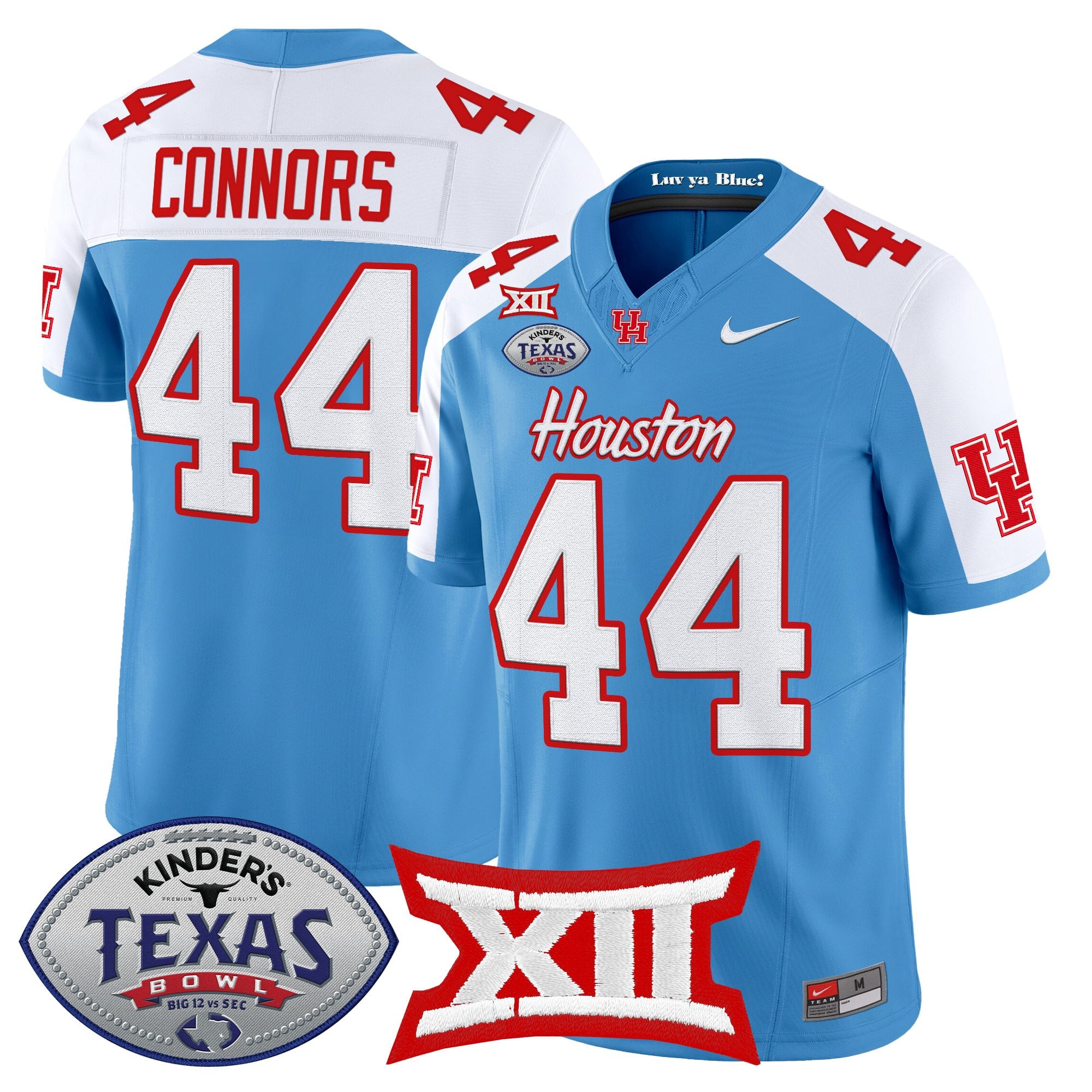 Men's Houston Cougars 2025 Texas Bowl Vapor Limited Jersey - All Stitched