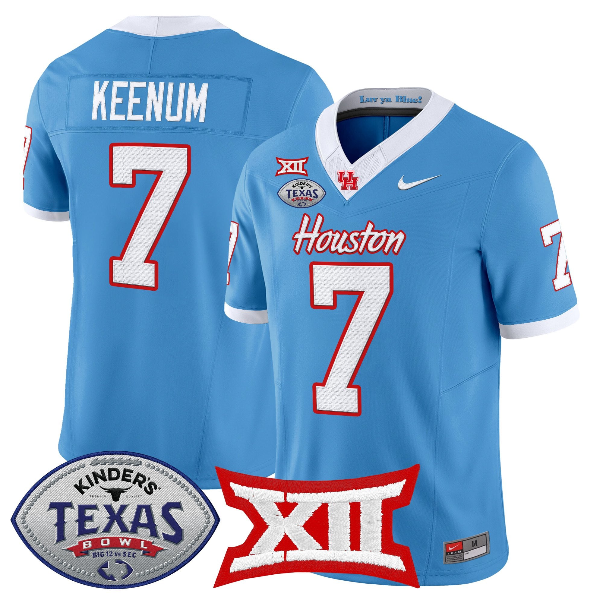 Men's Houston Cougars 2025 Texas Bowl Vapor Limited Jersey - All Stitched