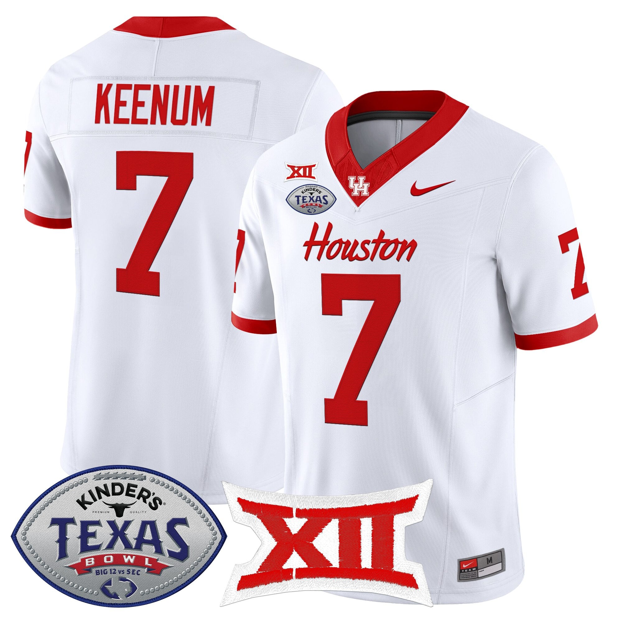 Men's Houston Cougars 2025 Texas Bowl Vapor Limited Jersey - All Stitched