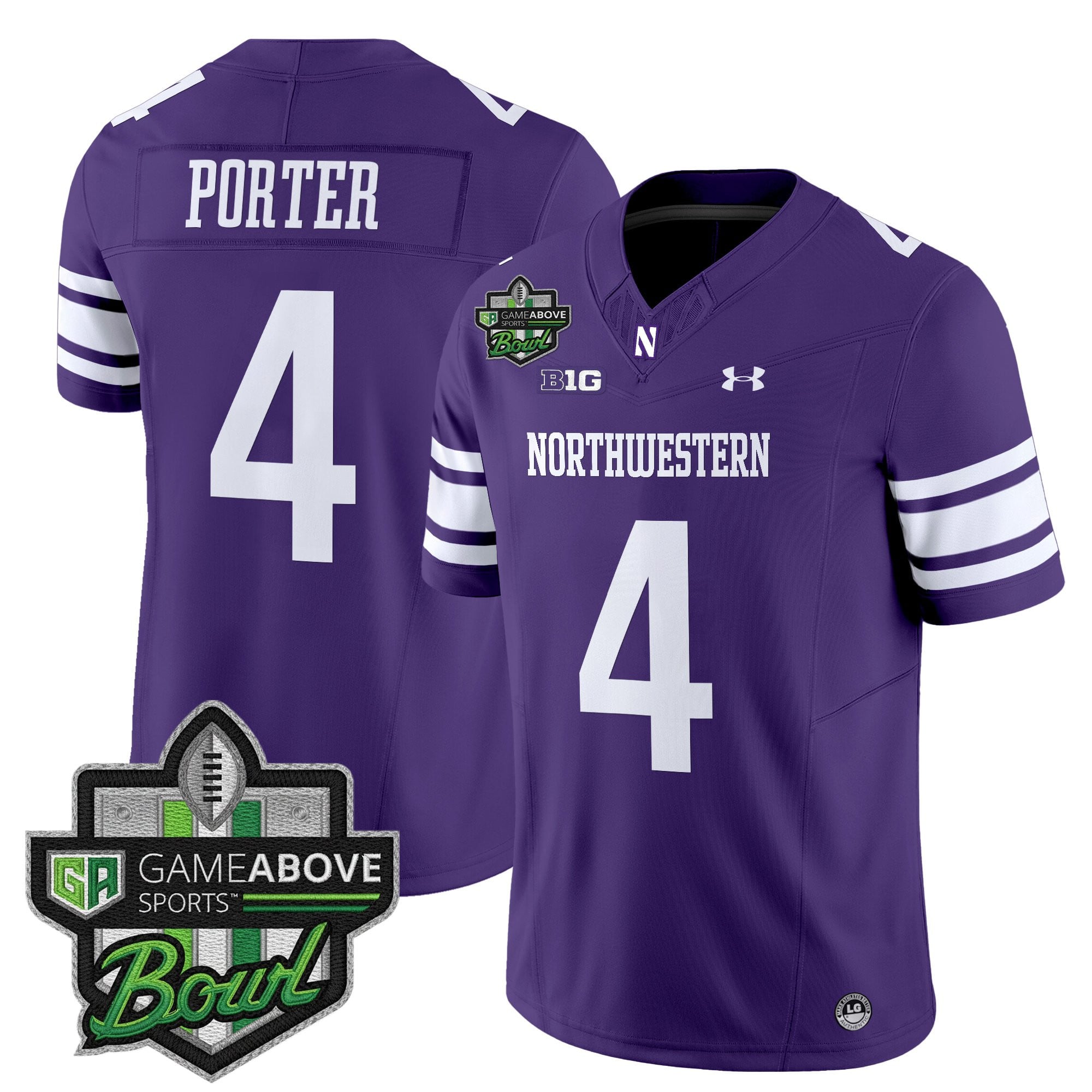Men's Northwestern Wildcats 2025 GameAbove Sports Bowl Vapor Limited Jersey - All Stitched
