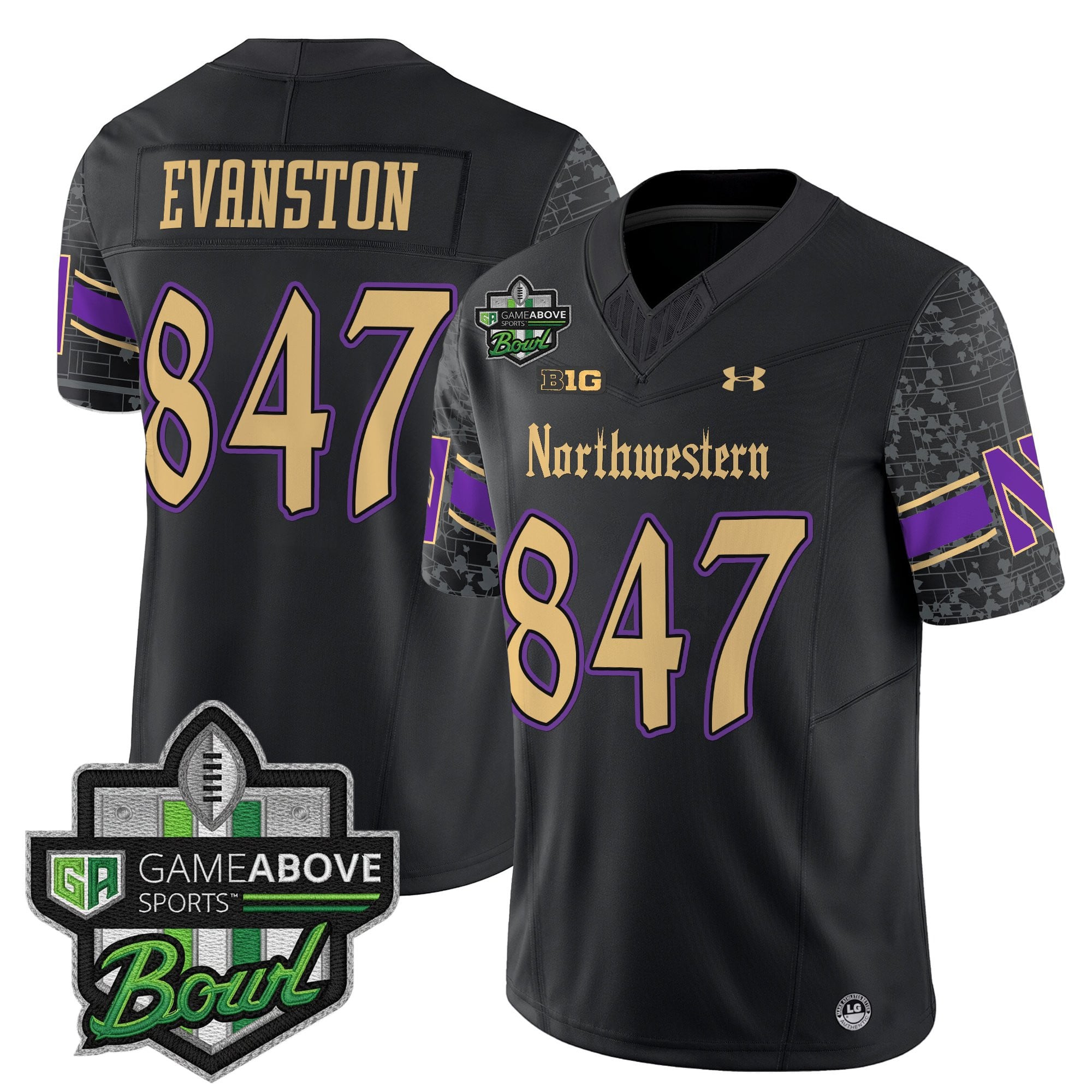 Men's Northwestern Wildcats 2025 GameAbove Sports Bowl Vapor Limited Jersey - All Stitched
