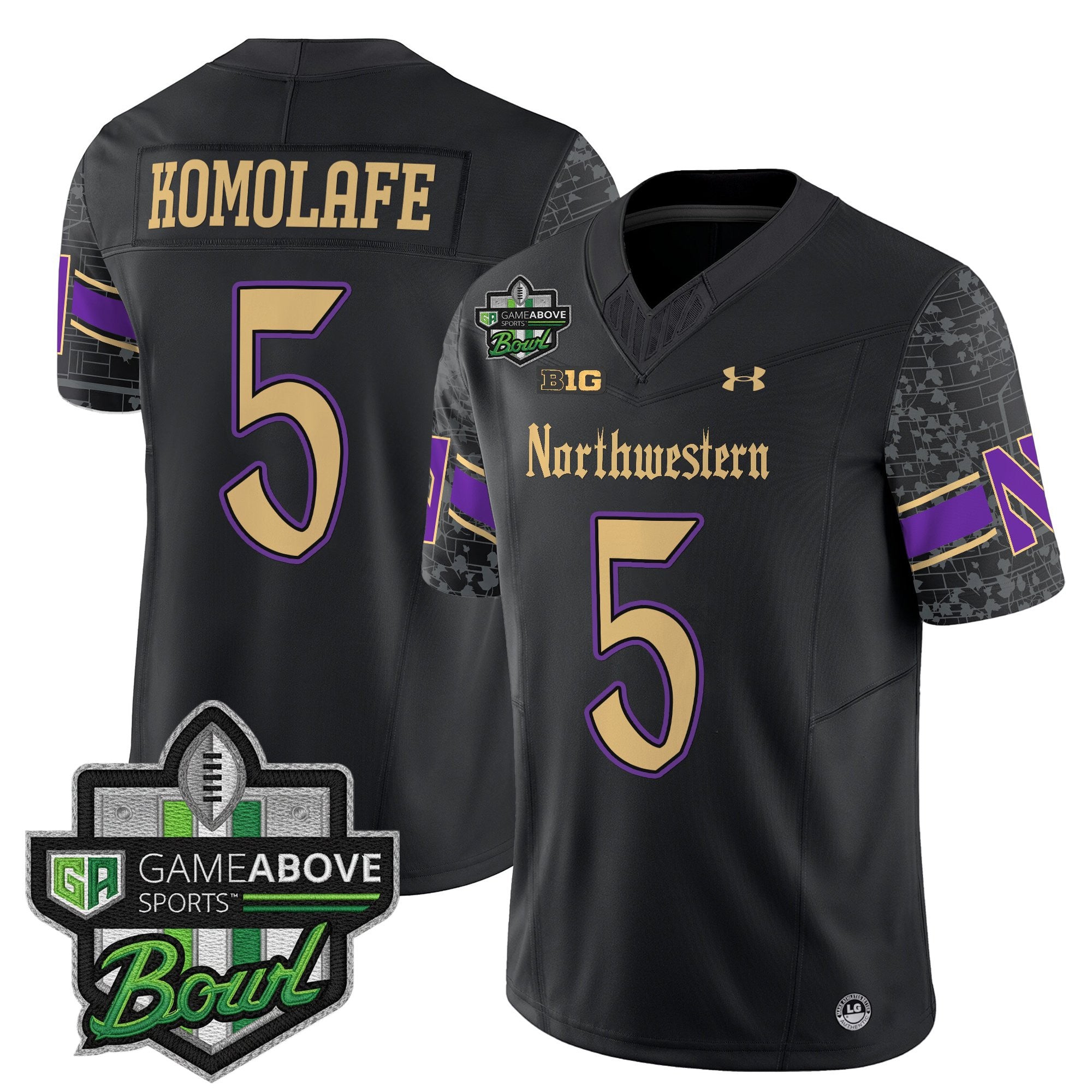 Men's Northwestern Wildcats 2025 GameAbove Sports Bowl Vapor Limited Jersey - All Stitched
