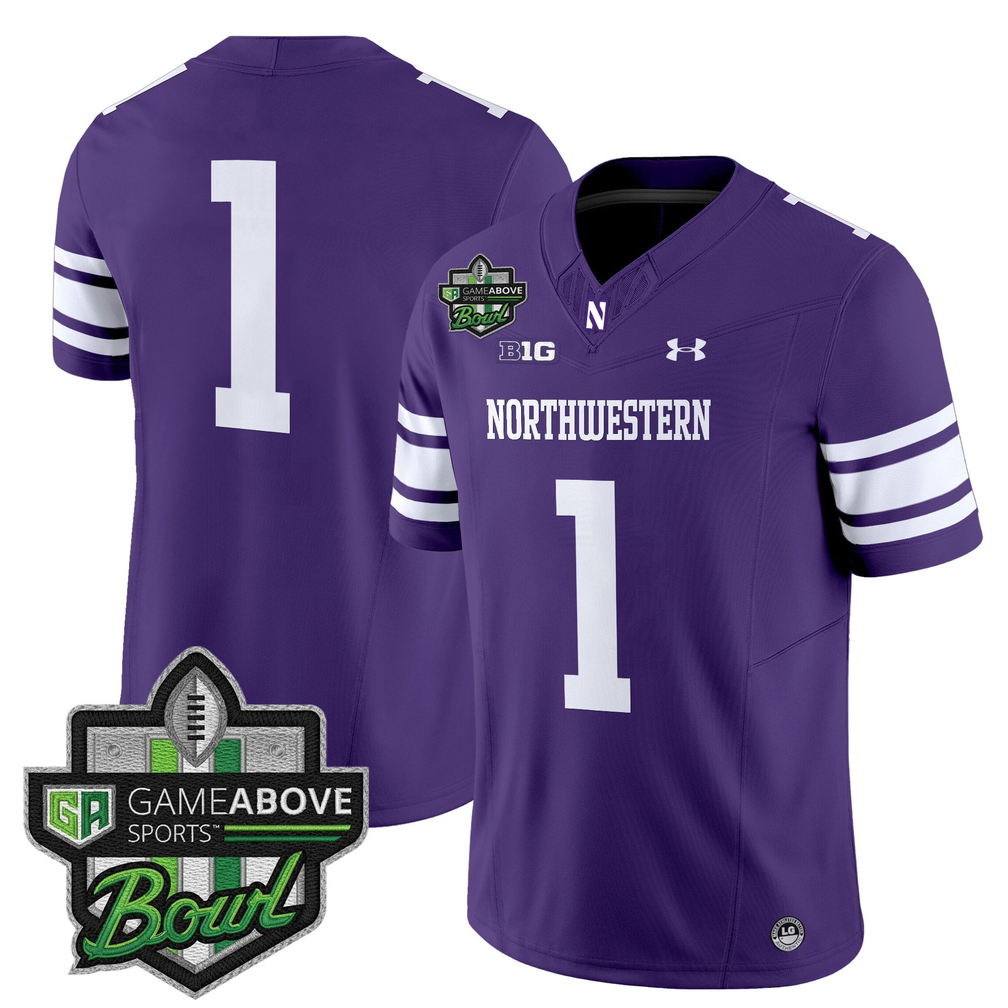 Men's Northwestern Wildcats 2025 GameAbove Sports Bowl Vapor Limited Jersey - All Stitched