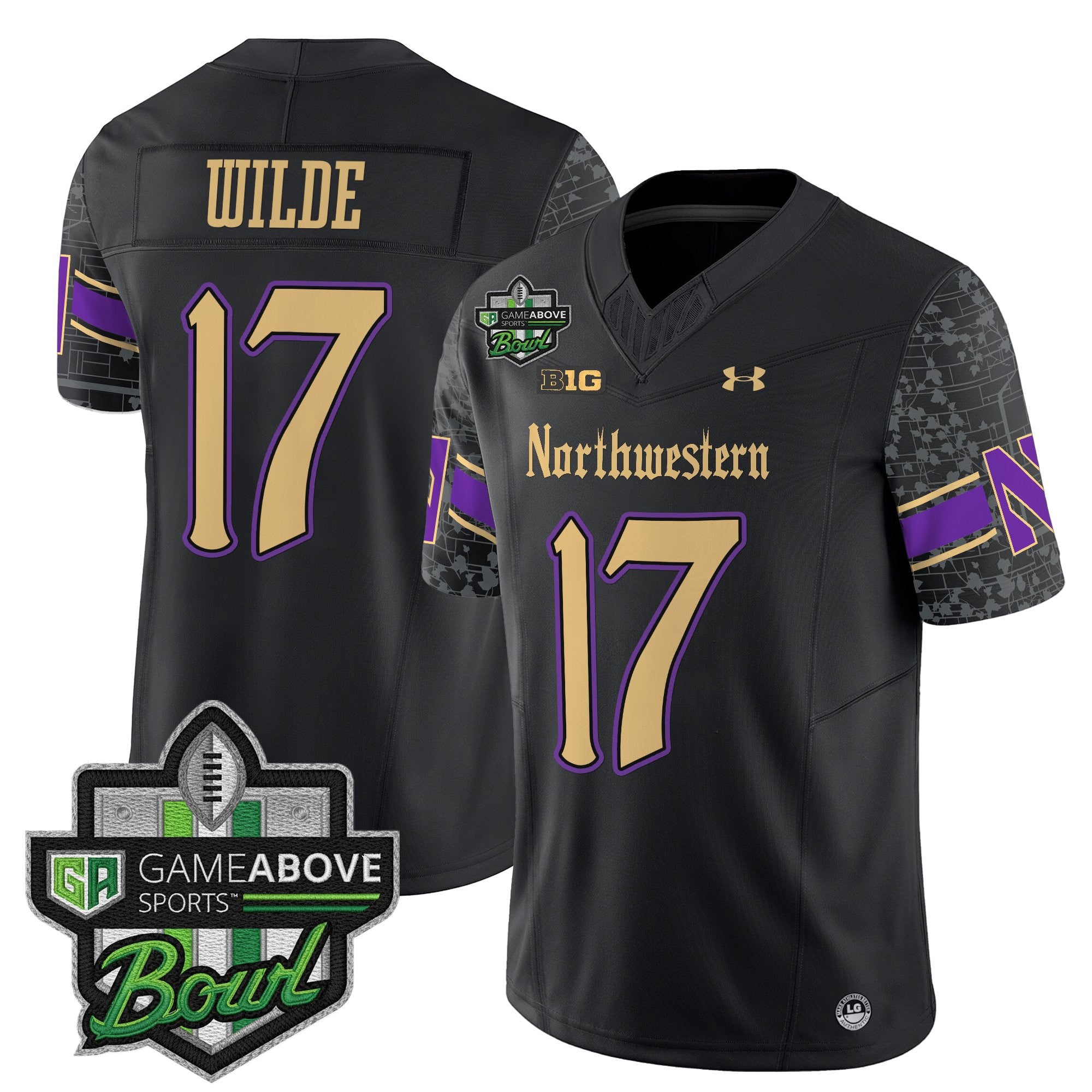 Men's Northwestern Wildcats 2025 GameAbove Sports Bowl Vapor Limited Jersey - All Stitched