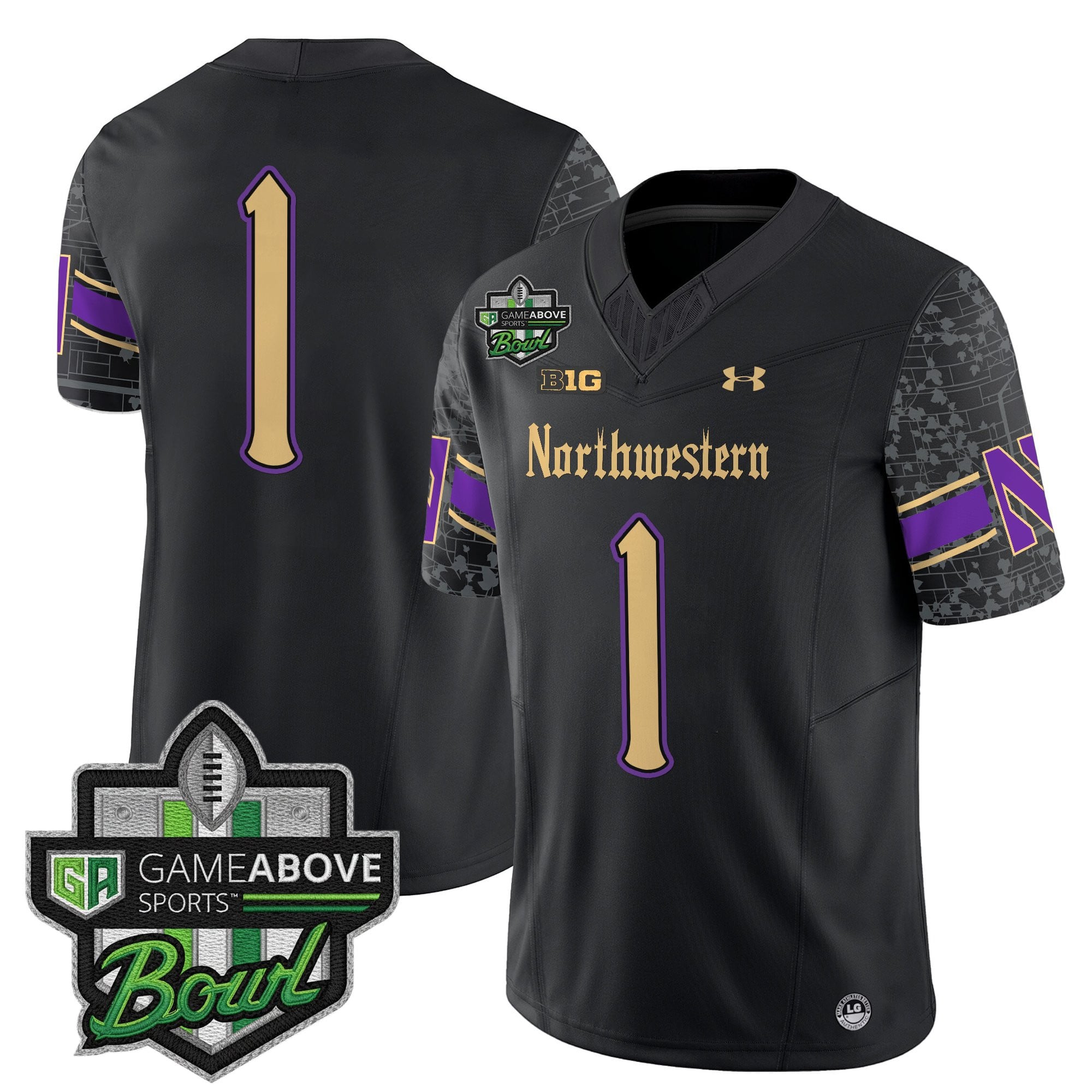 Men's Northwestern Wildcats 2025 GameAbove Sports Bowl Vapor Limited Jersey - All Stitched