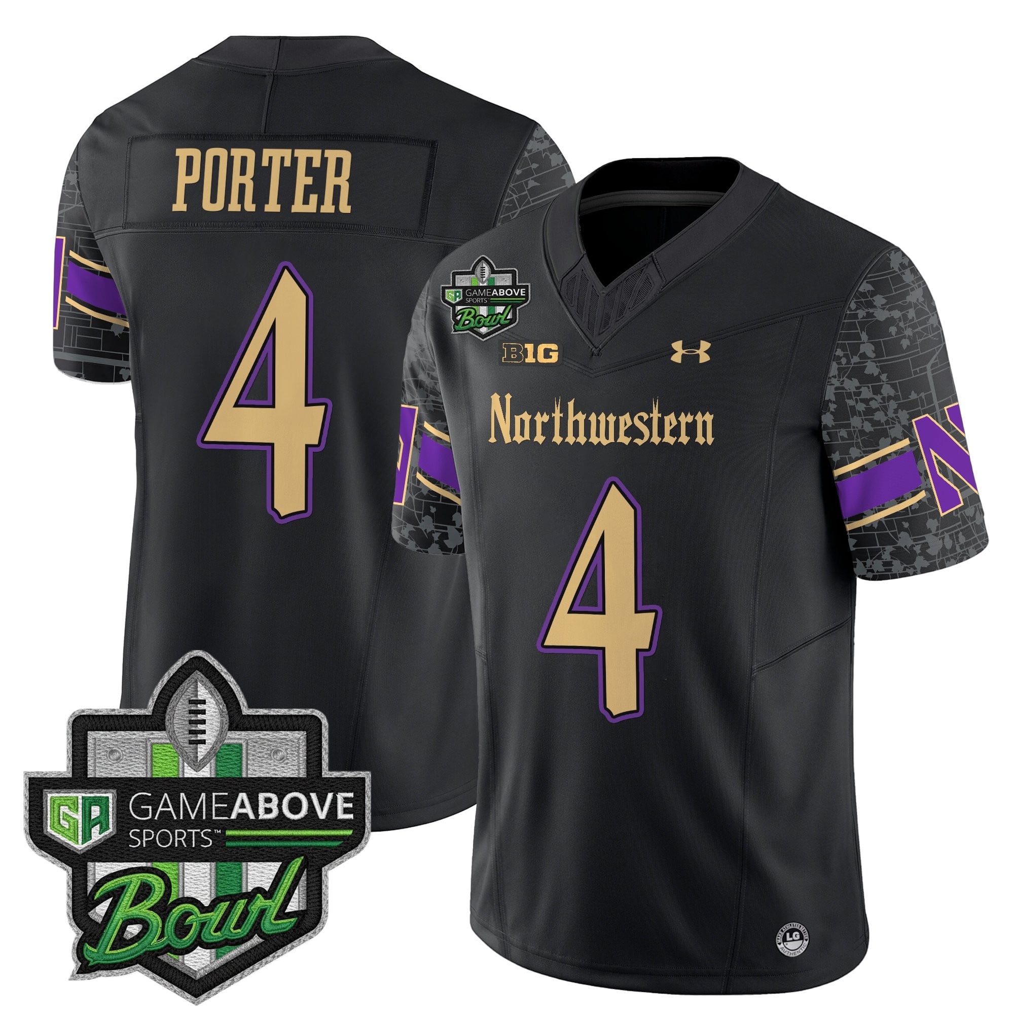 Men's Northwestern Wildcats 2025 GameAbove Sports Bowl Vapor Limited Jersey - All Stitched