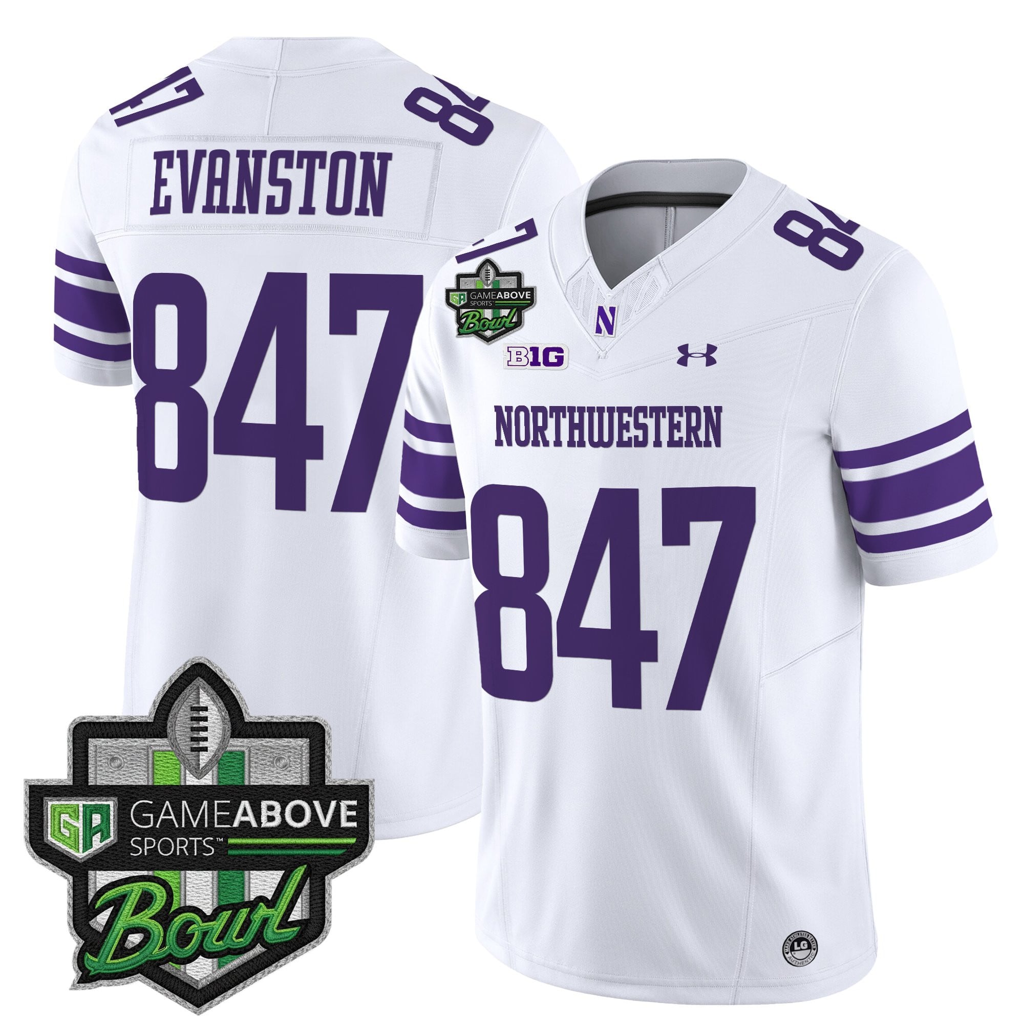 Men's Northwestern Wildcats 2025 GameAbove Sports Bowl Vapor Limited Jersey - All Stitched