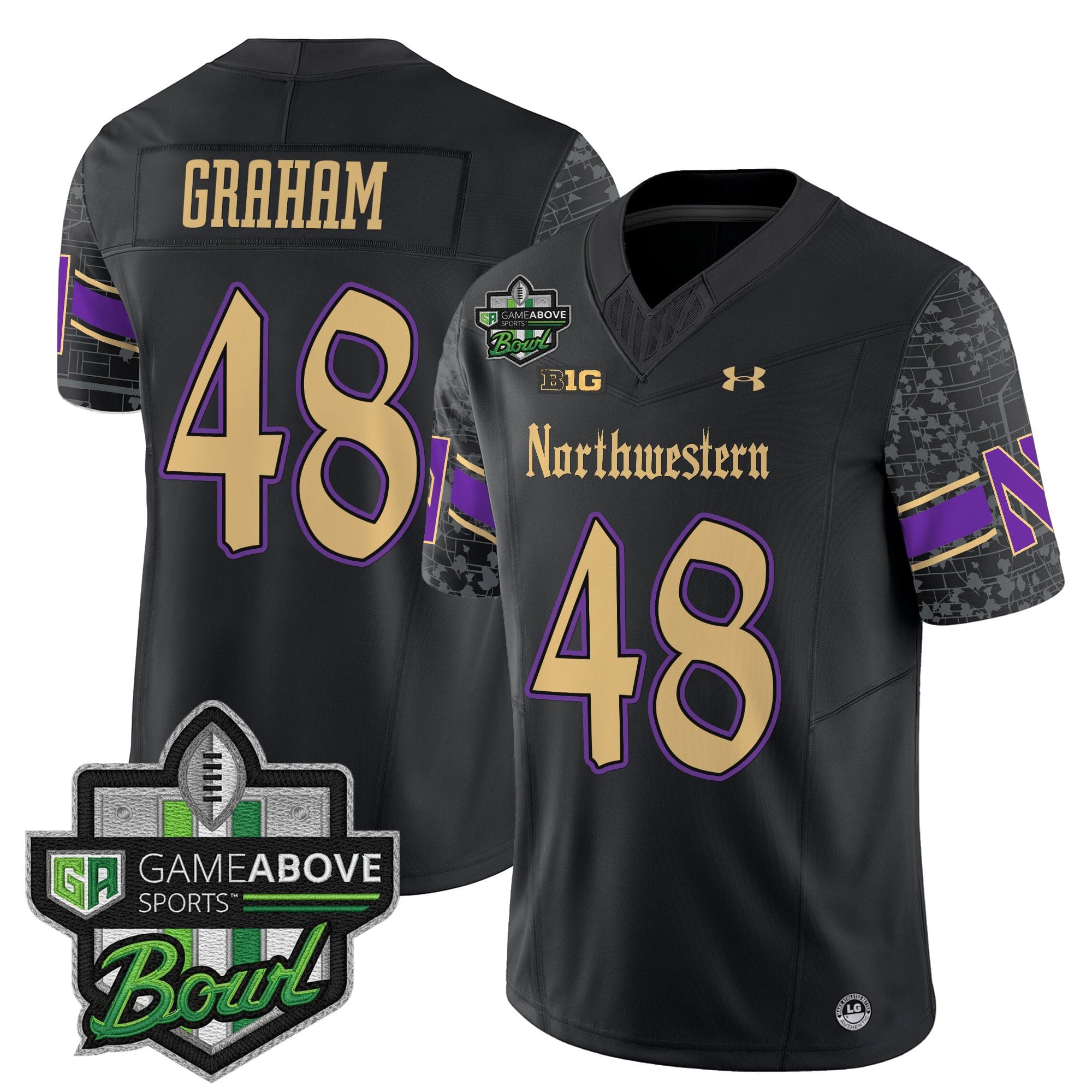 Men's Northwestern Wildcats 2025 GameAbove Sports Bowl Vapor Limited Jersey - All Stitched
