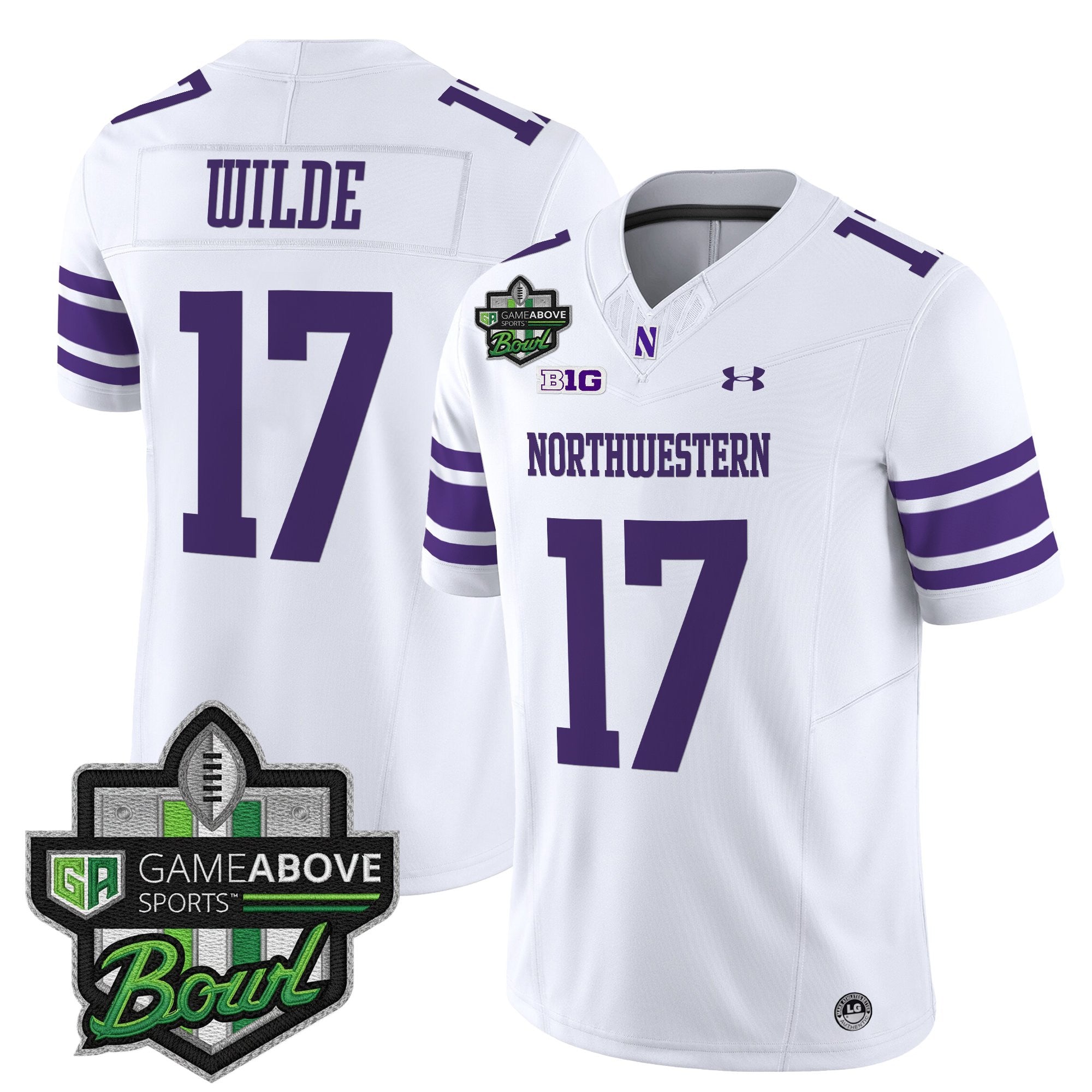 Men's Northwestern Wildcats 2025 GameAbove Sports Bowl Vapor Limited Jersey - All Stitched