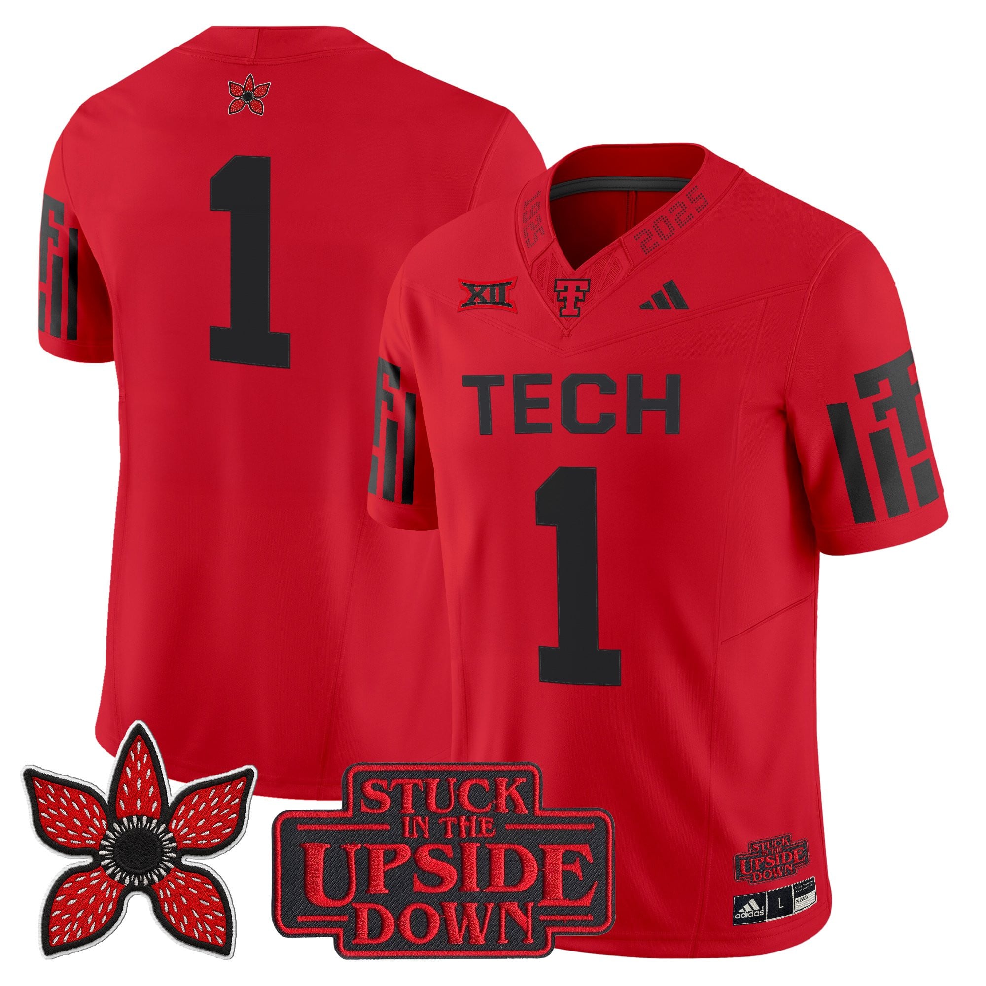 Men's Texas Tech Red Raiders 'Stranger Things Edition' Vapor Limited Jersey - All Stitched