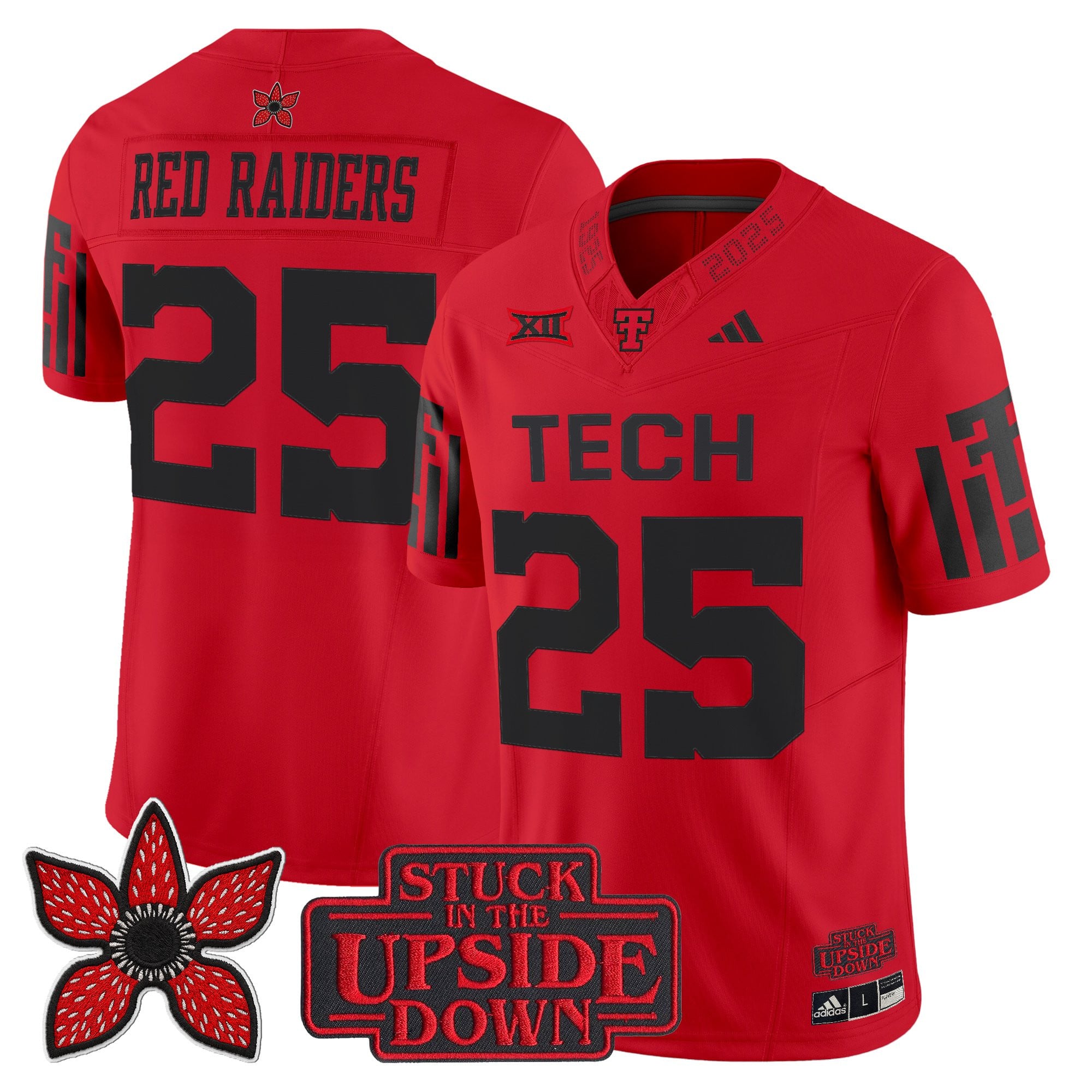 Men's Texas Tech Red Raiders 'Stranger Things Edition' Vapor Limited Jersey - All Stitched