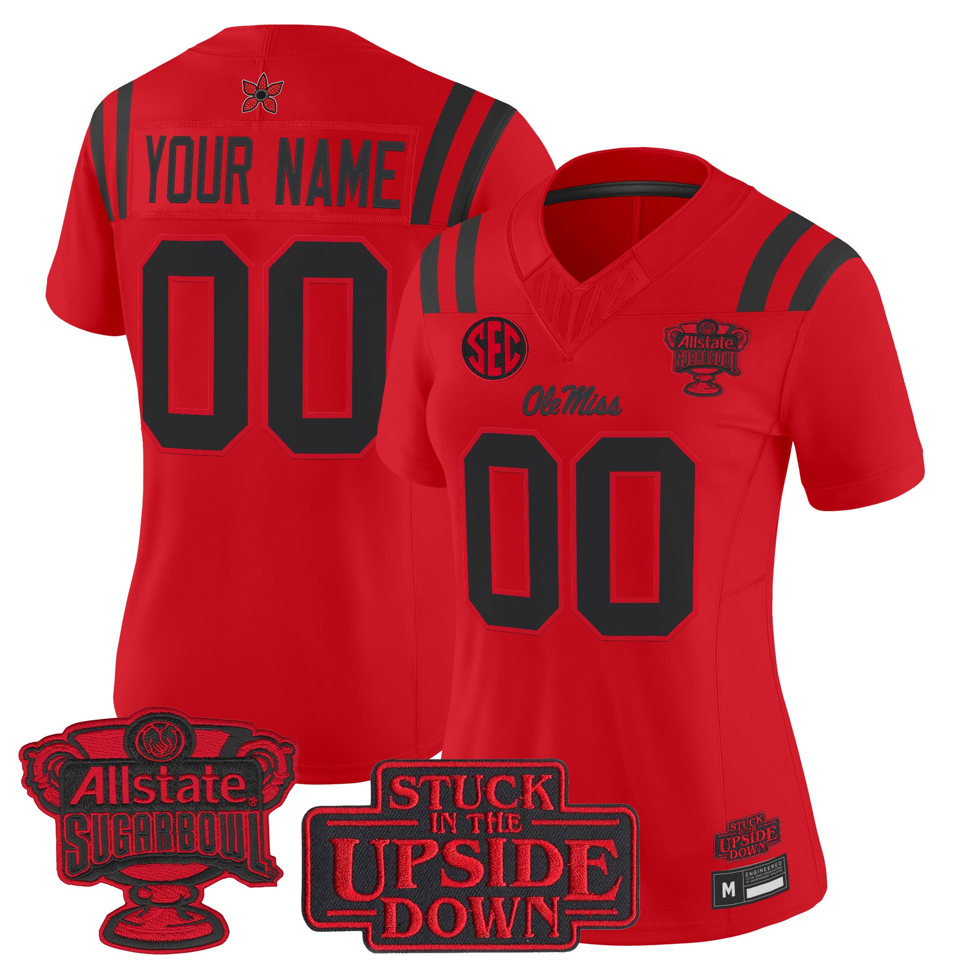 Ole Miss Rebels 'Stranger Things Edition' Vapor Limited Custom Jersey - 2026 Sugar Bowl Patch - All Stitched