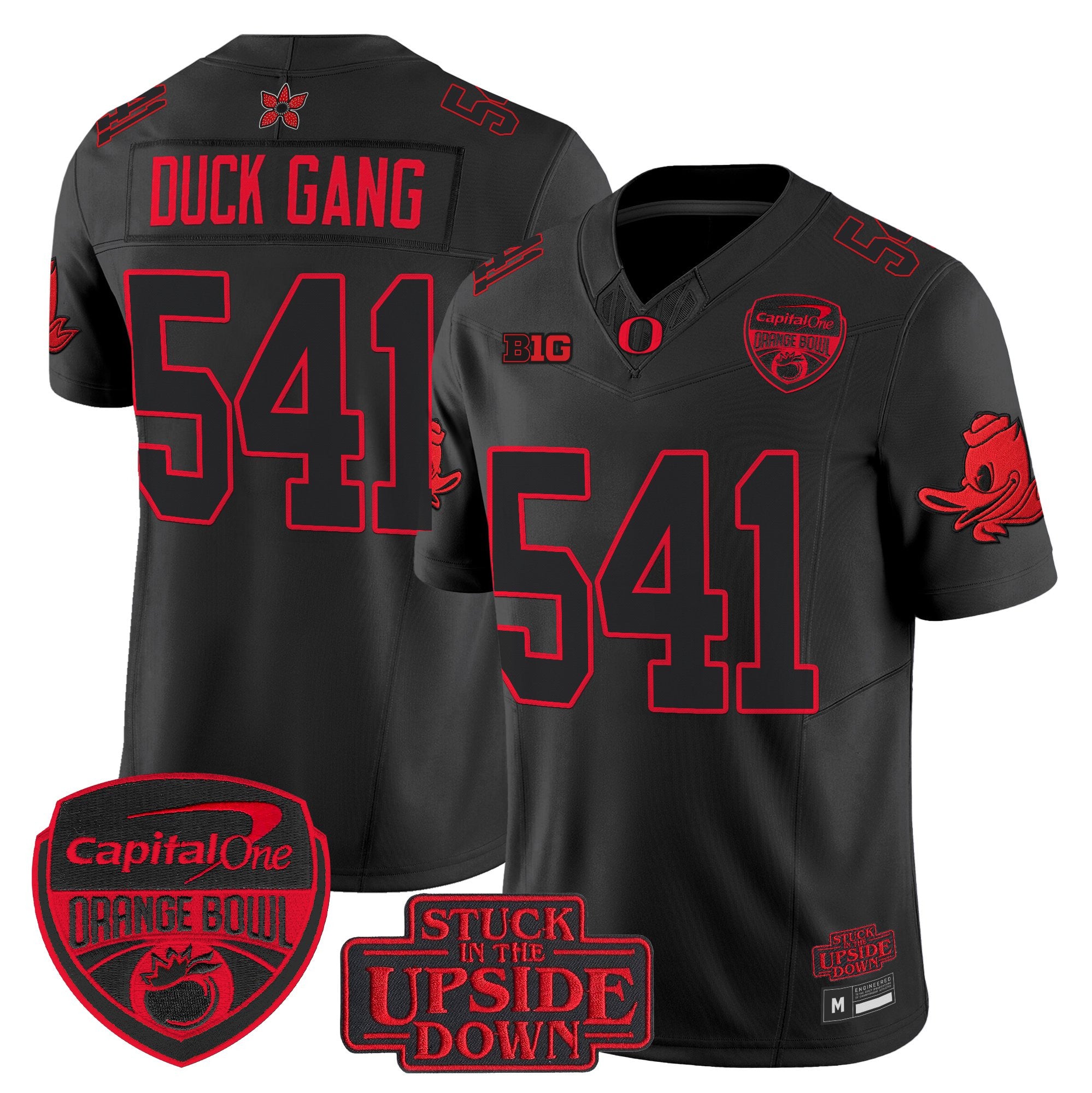 Oregon Ducks 'Stranger Things Edition' Vapor Limited Jersey - 2025/26 Orange Bowl Patch - All Stitched