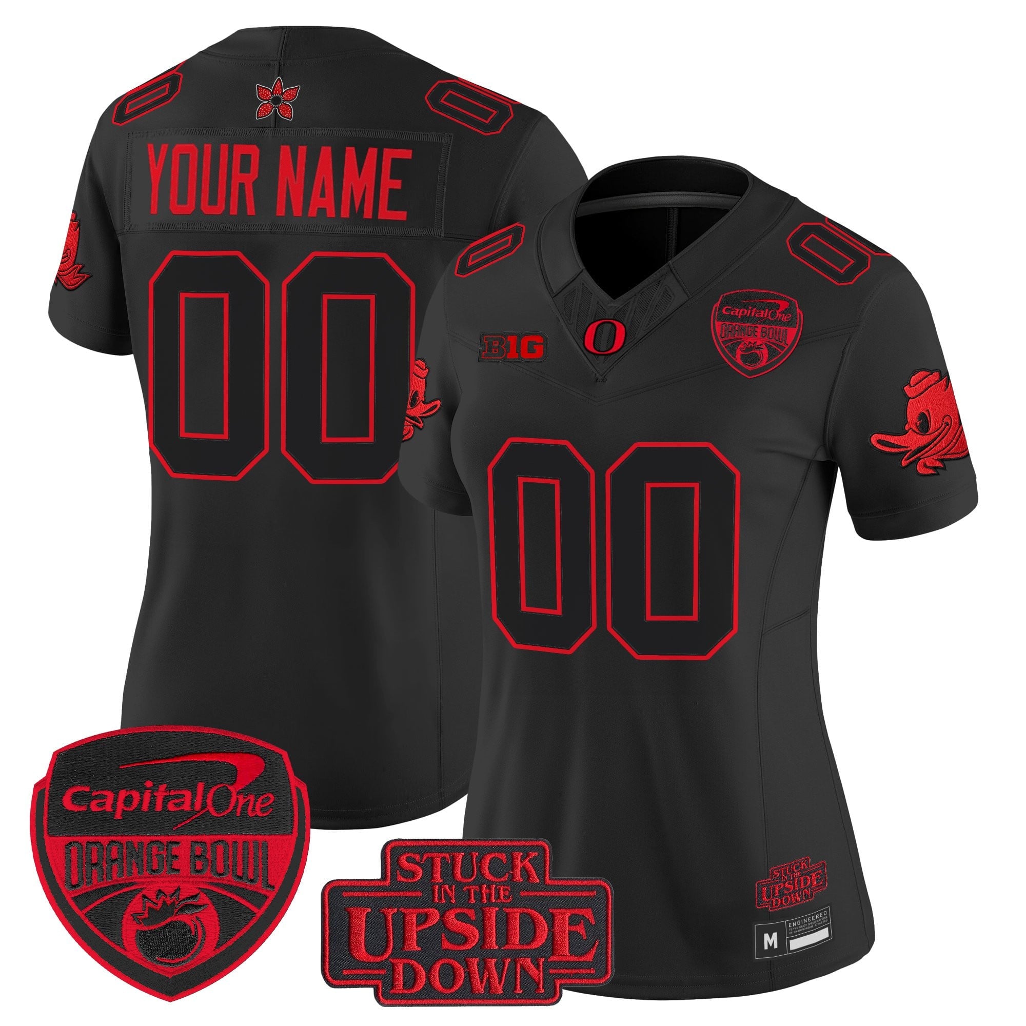 Oregon Ducks 'Stranger Things Edition' Vapor Limited Custom Jersey - 2025/26 Orange Bowl Patch - All Stitched