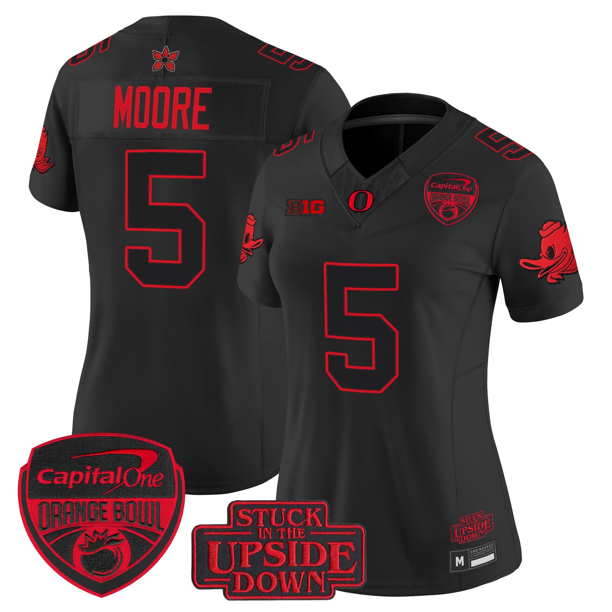 Oregon Ducks 'Stranger Things Edition' Vapor Limited Jersey - 2025/26 Orange Bowl Patch - All Stitched