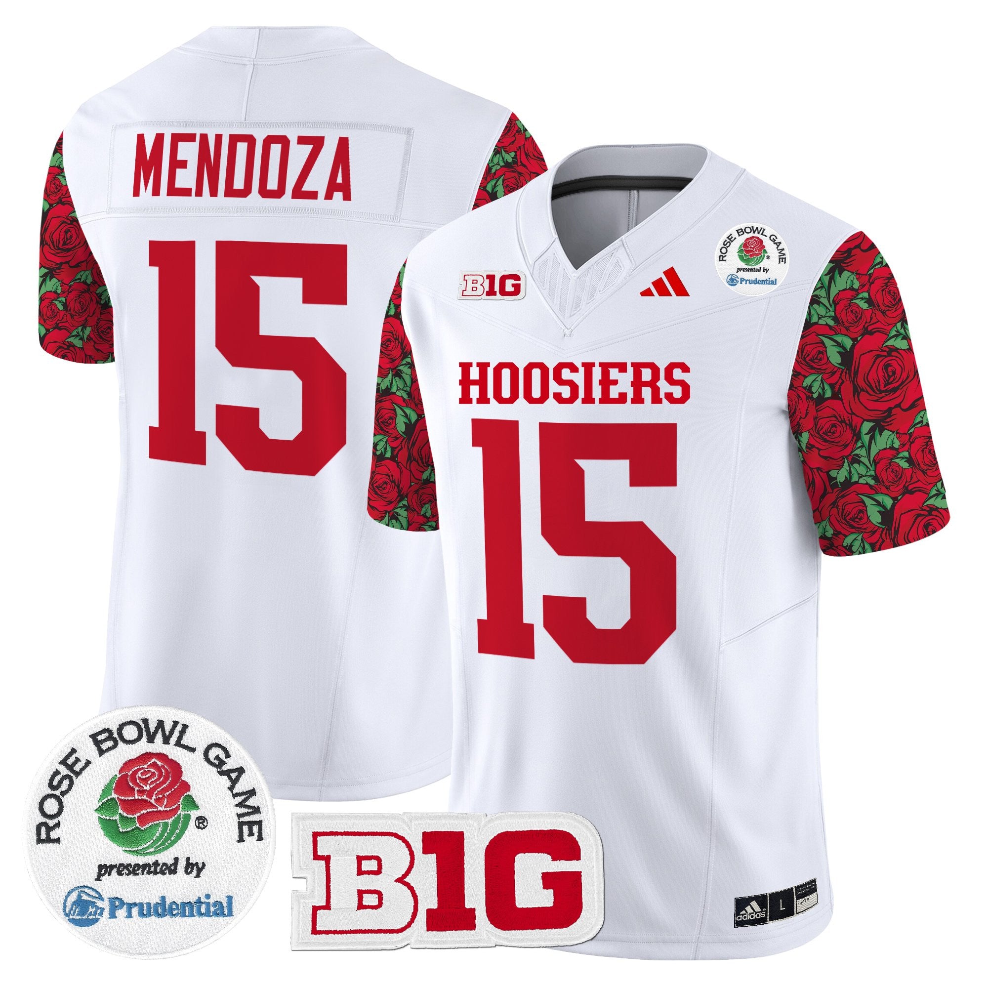Men's Indiana Hoosiers 2025 Rose Bowl Pattern Vapor Limited Jersey - Stitched