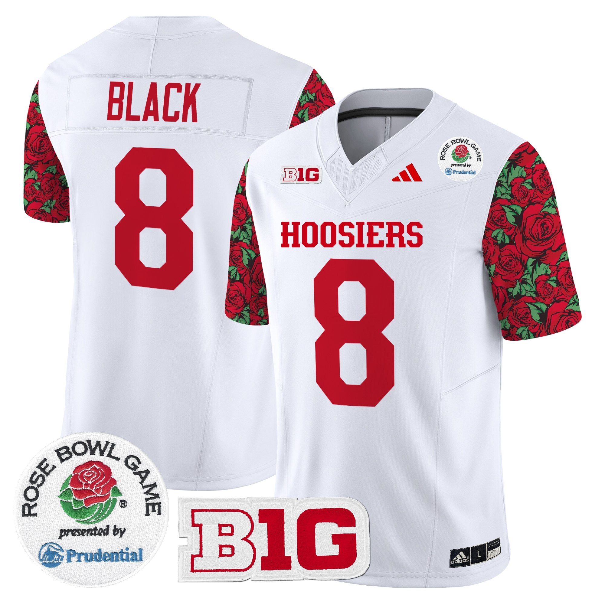 Men's Indiana Hoosiers 2025 Rose Bowl Pattern Vapor Limited Jersey - Stitched