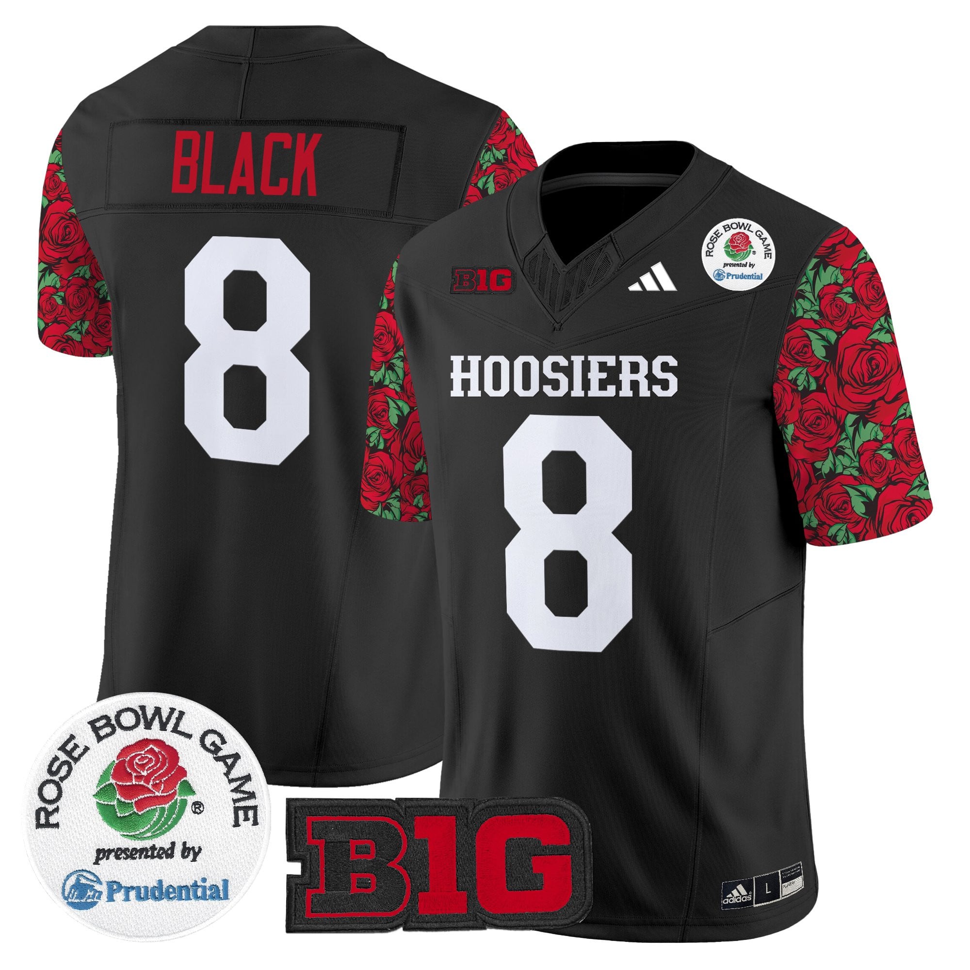 Men's Indiana Hoosiers 2025 Rose Bowl Pattern Vapor Limited Jersey - Stitched
