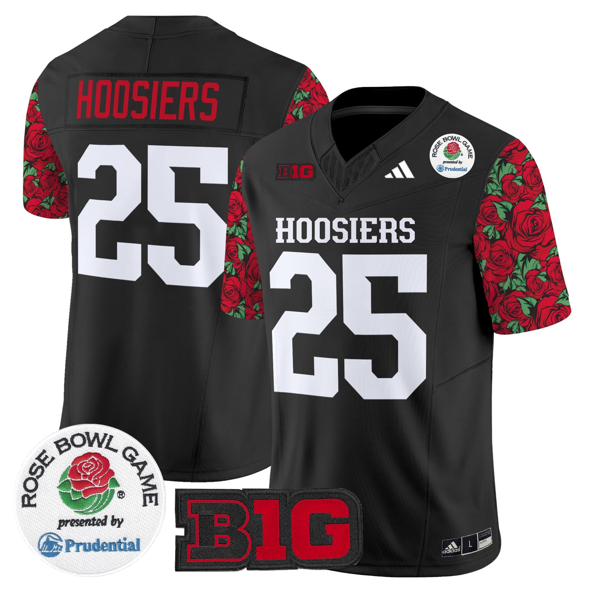 Men's Indiana Hoosiers 2025 Rose Bowl Pattern Vapor Limited Jersey - Stitched
