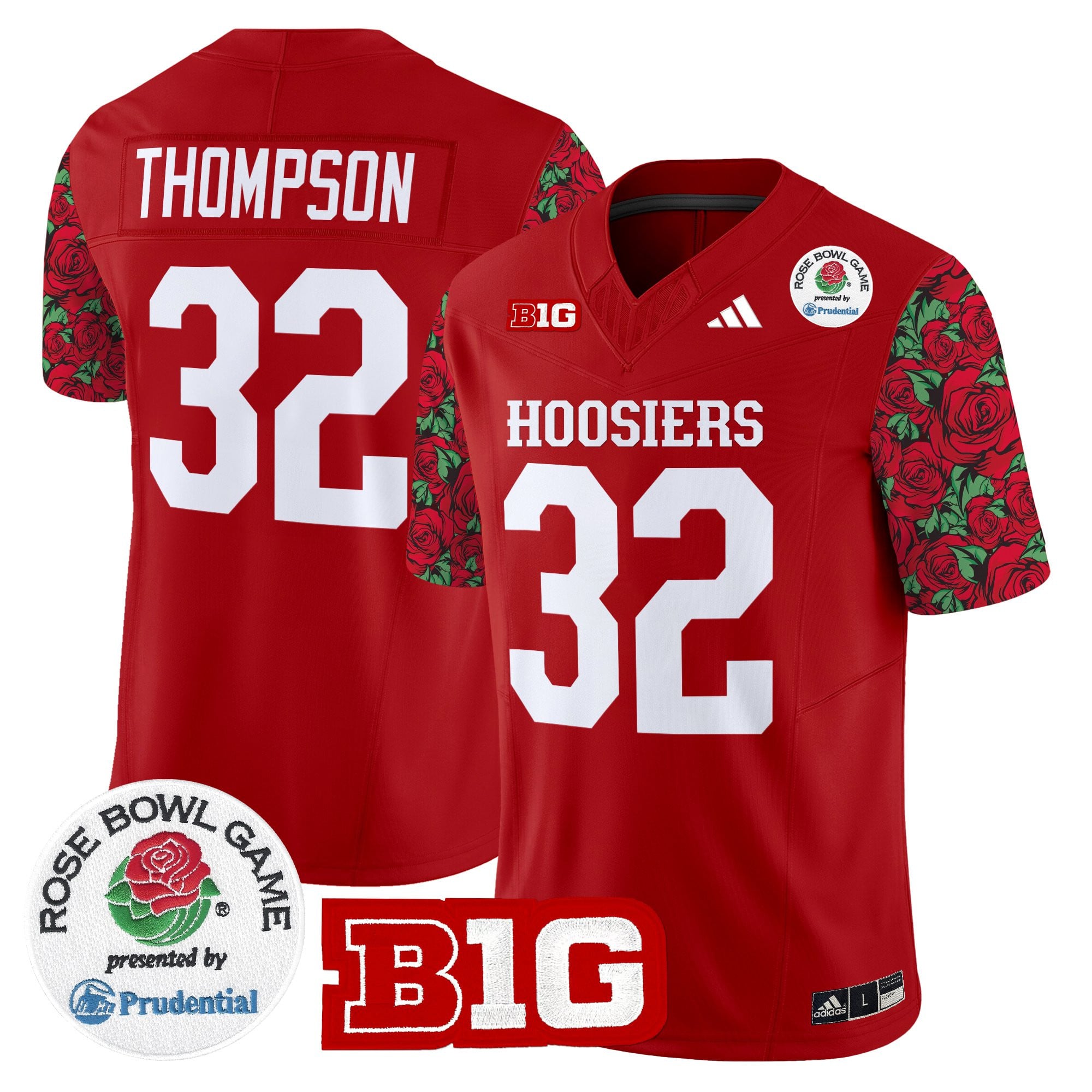Men's Indiana Hoosiers 2025 Rose Bowl Pattern Vapor Limited Jersey - Stitched