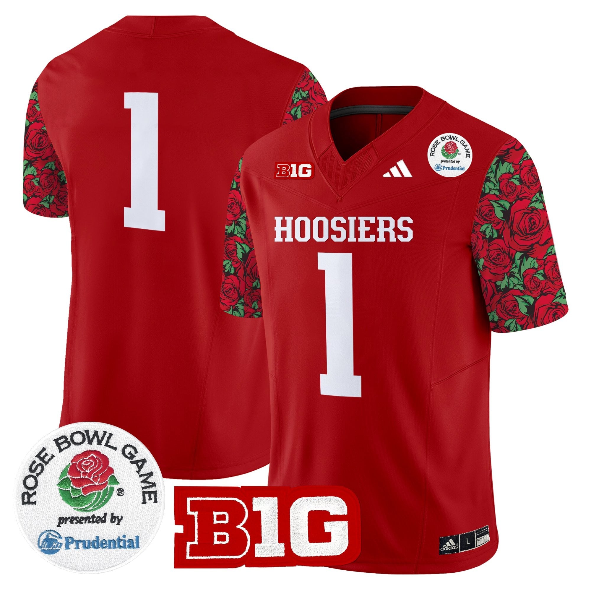 Men's Indiana Hoosiers 2025 Rose Bowl Pattern Vapor Limited Jersey - Stitched