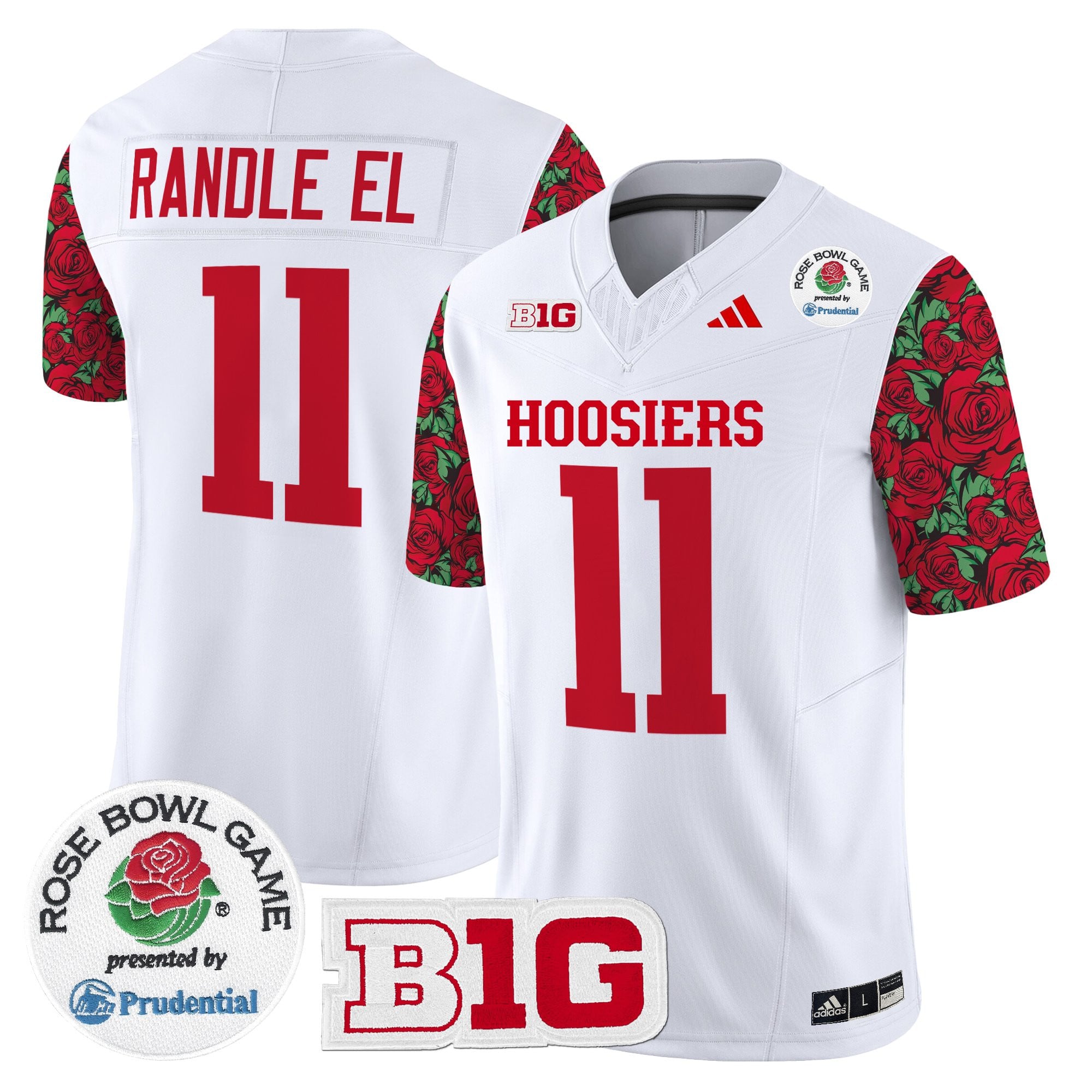 Men's Indiana Hoosiers 2025 Rose Bowl Pattern Vapor Limited Jersey - Stitched