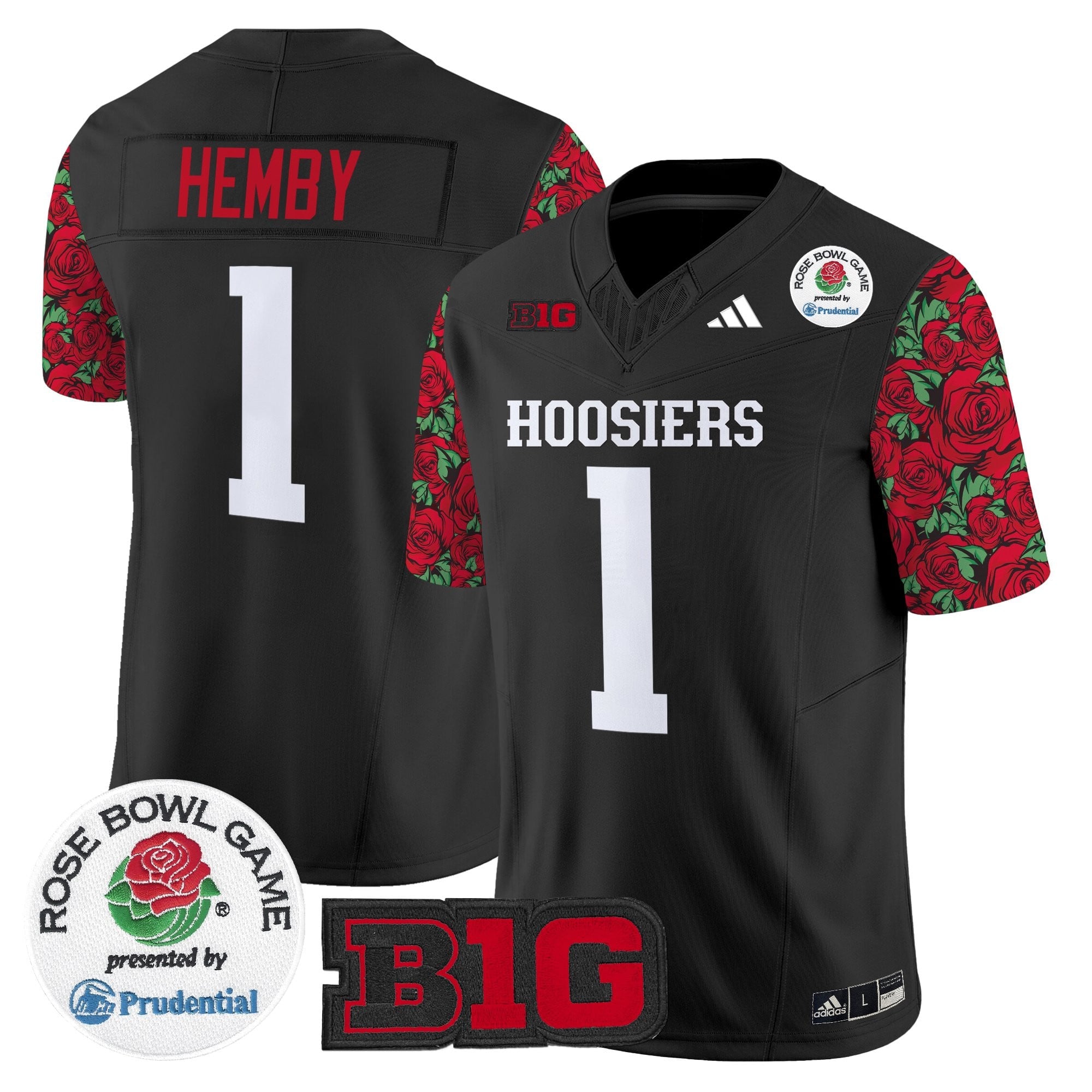 Men's Indiana Hoosiers 2025 Rose Bowl Pattern Vapor Limited Jersey - Stitched