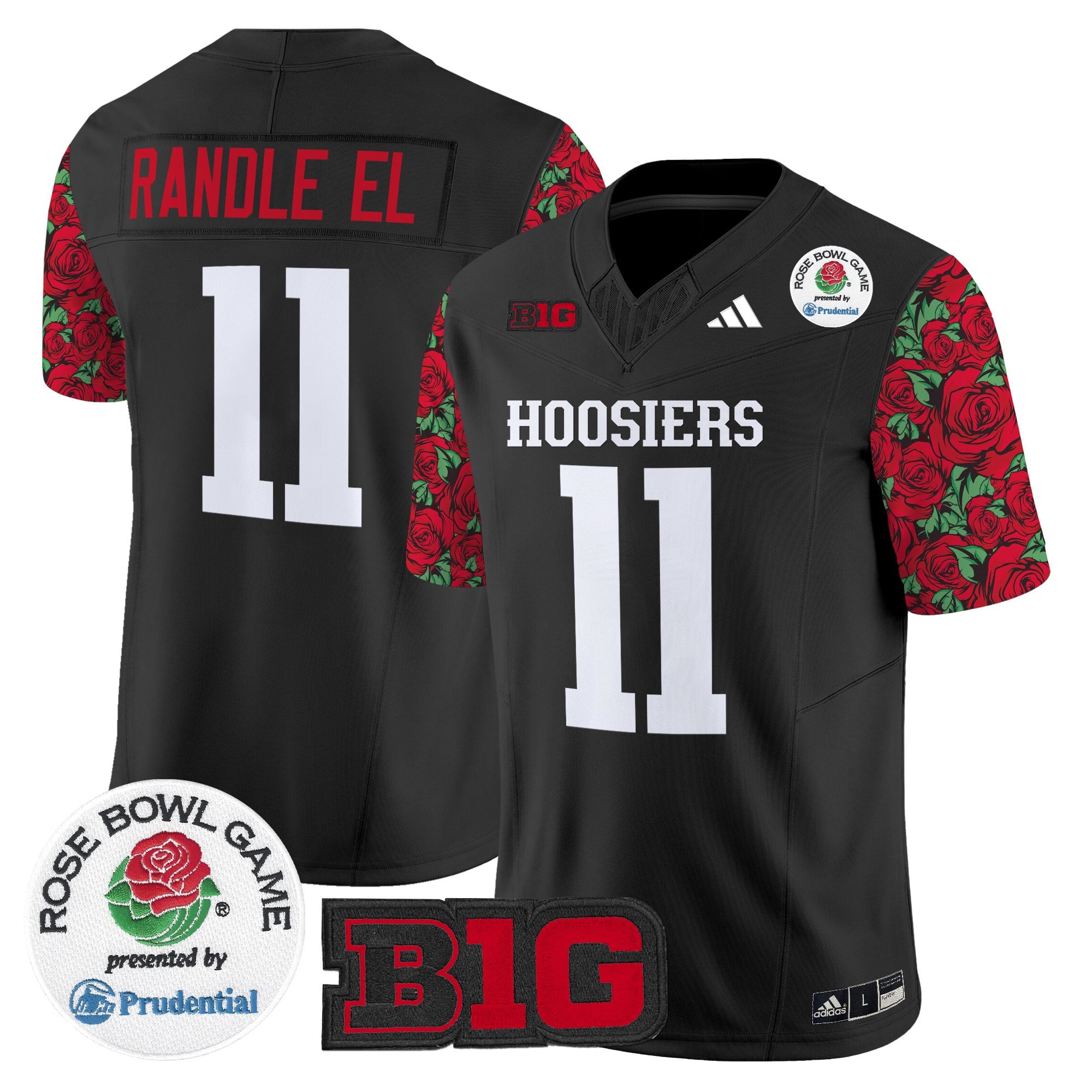 Men's Indiana Hoosiers 2025 Rose Bowl Pattern Vapor Limited Jersey - Stitched