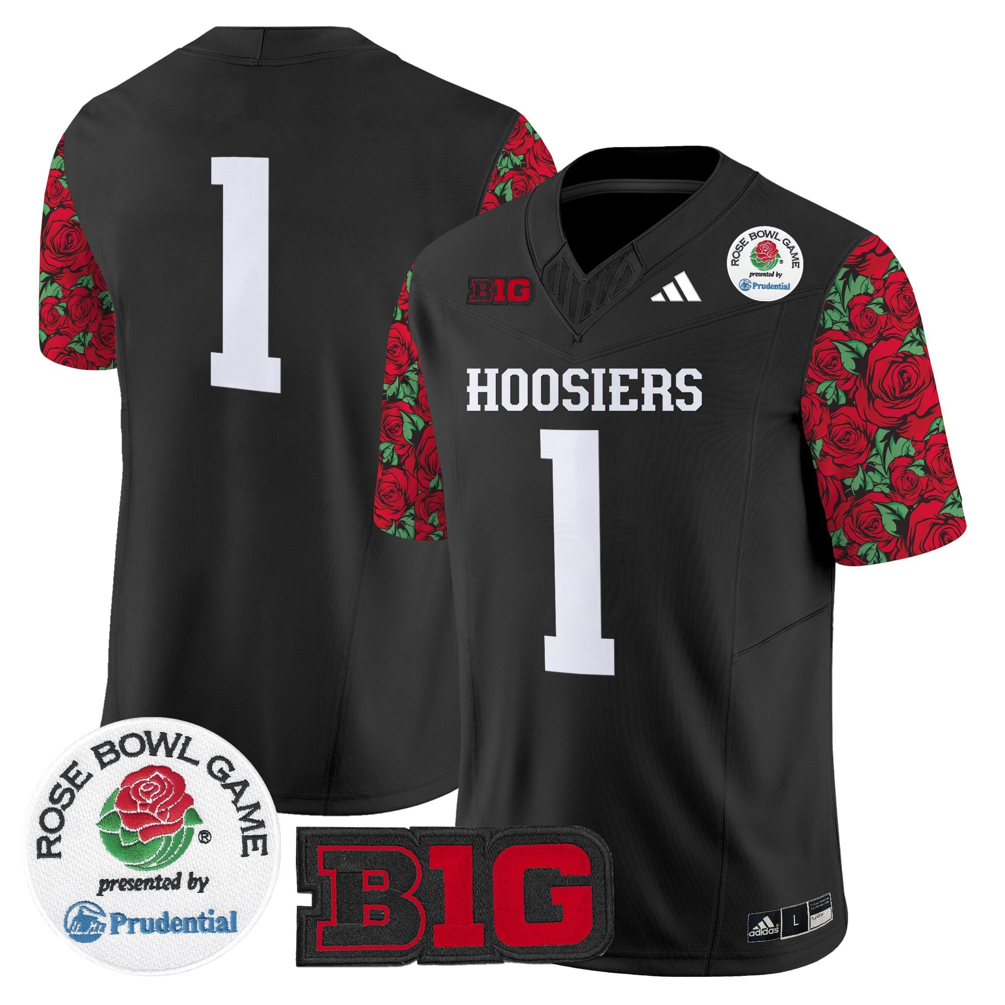Men's Indiana Hoosiers 2025 Rose Bowl Pattern Vapor Limited Jersey - Stitched