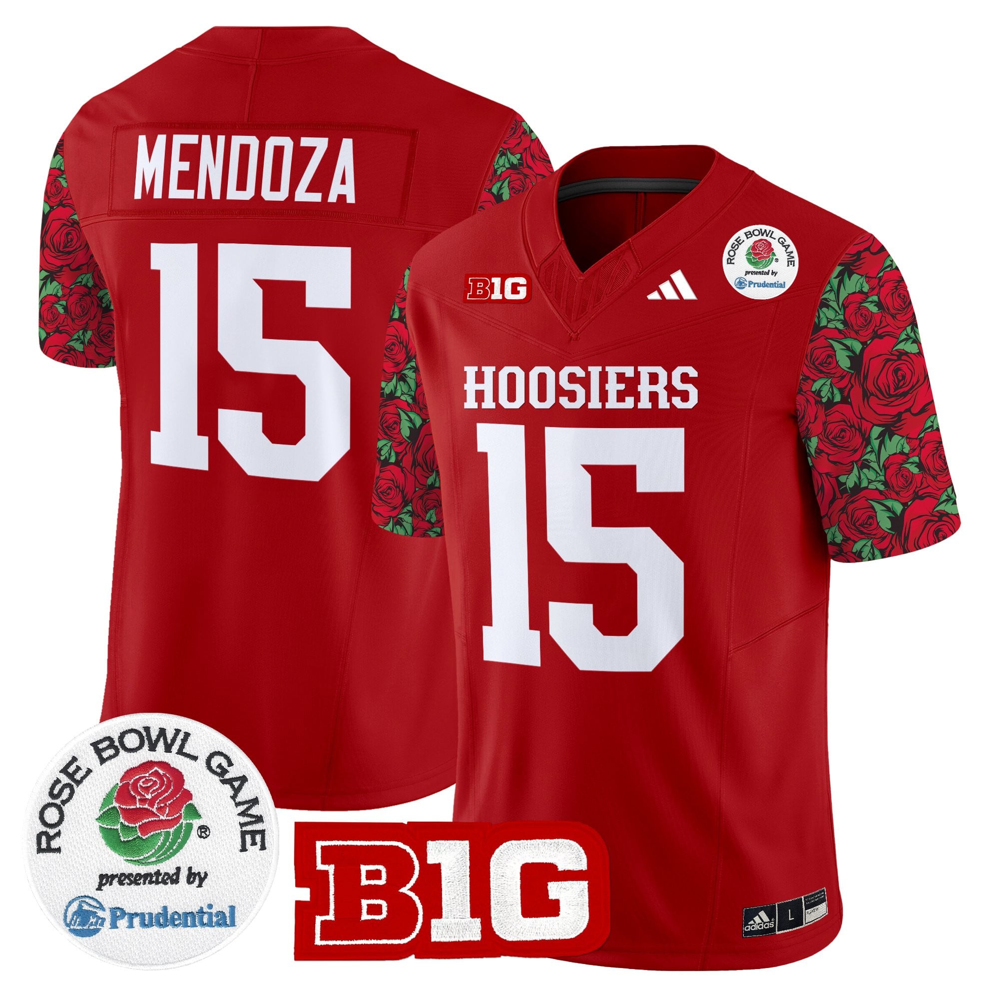 Men's Indiana Hoosiers 2025 Rose Bowl Pattern Vapor Limited Jersey - Stitched
